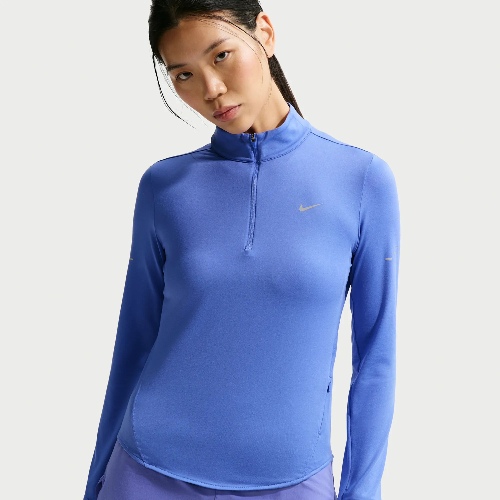 Nike Swift Women's Dri-FIT UV 1/4-Zip Running Top - Blue