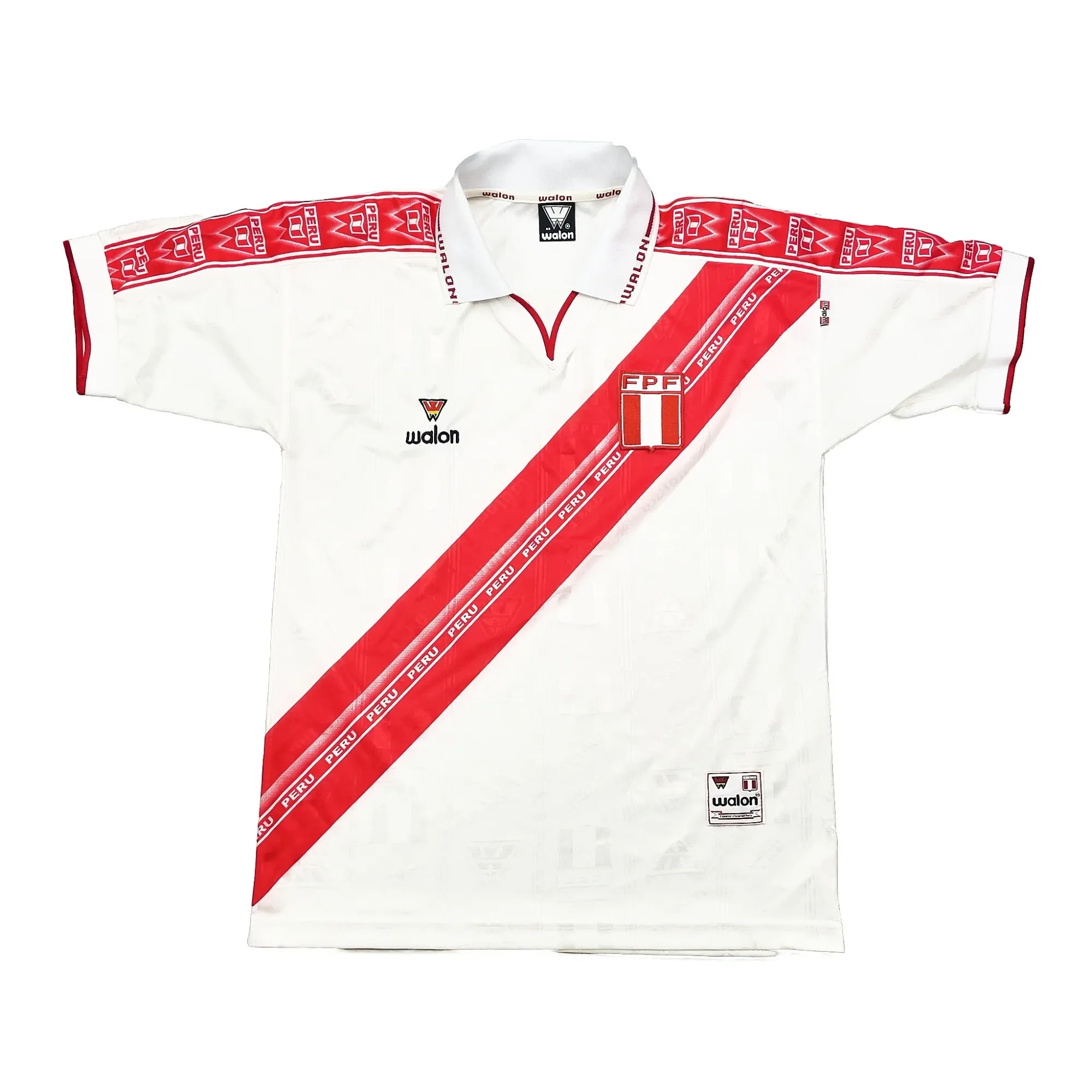 2000/01 Peru Home Shirt (M) Walon | Cult Kits