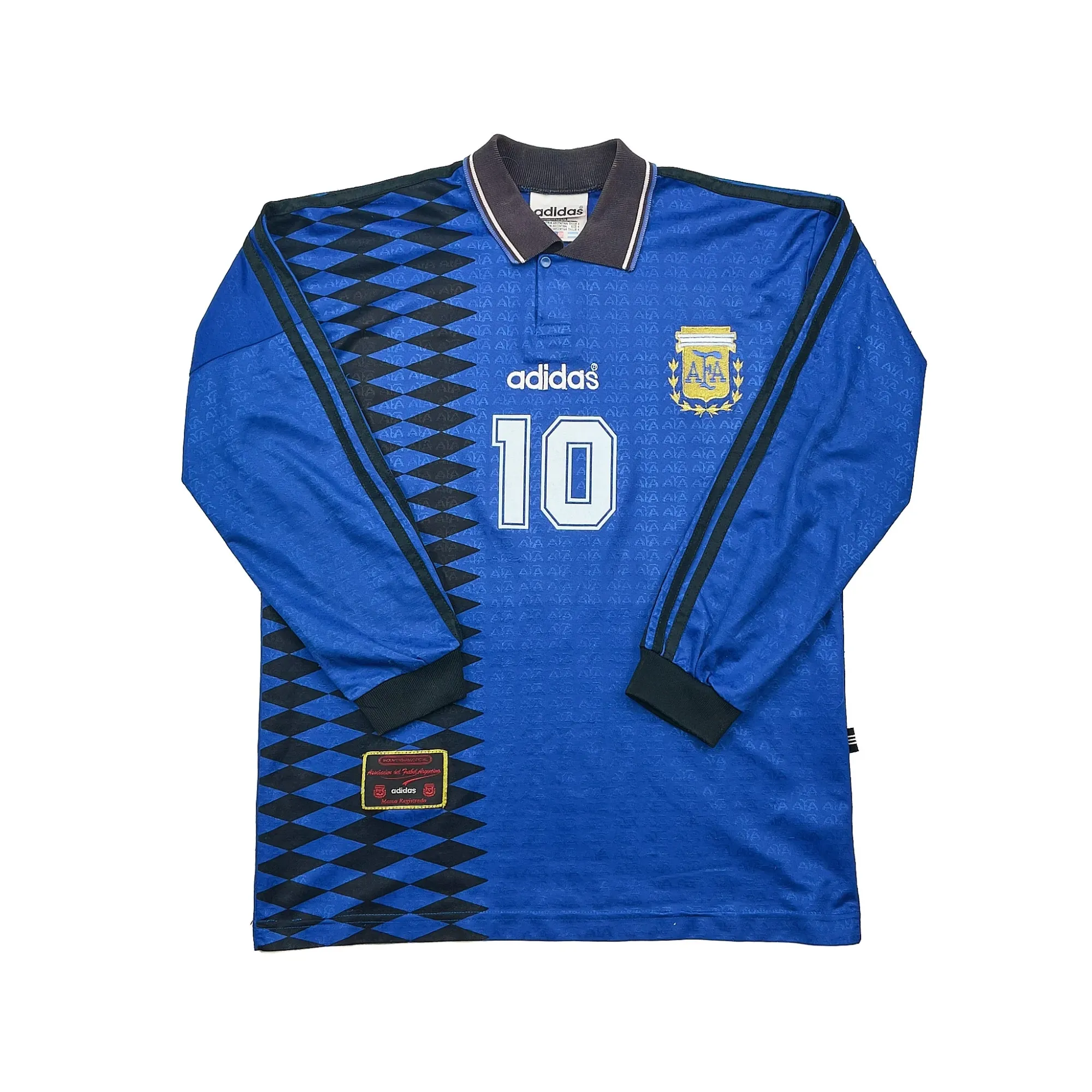 1994 Argentina Maradona #10 L/S Away Shirt (S) Adidas | Cult Kits