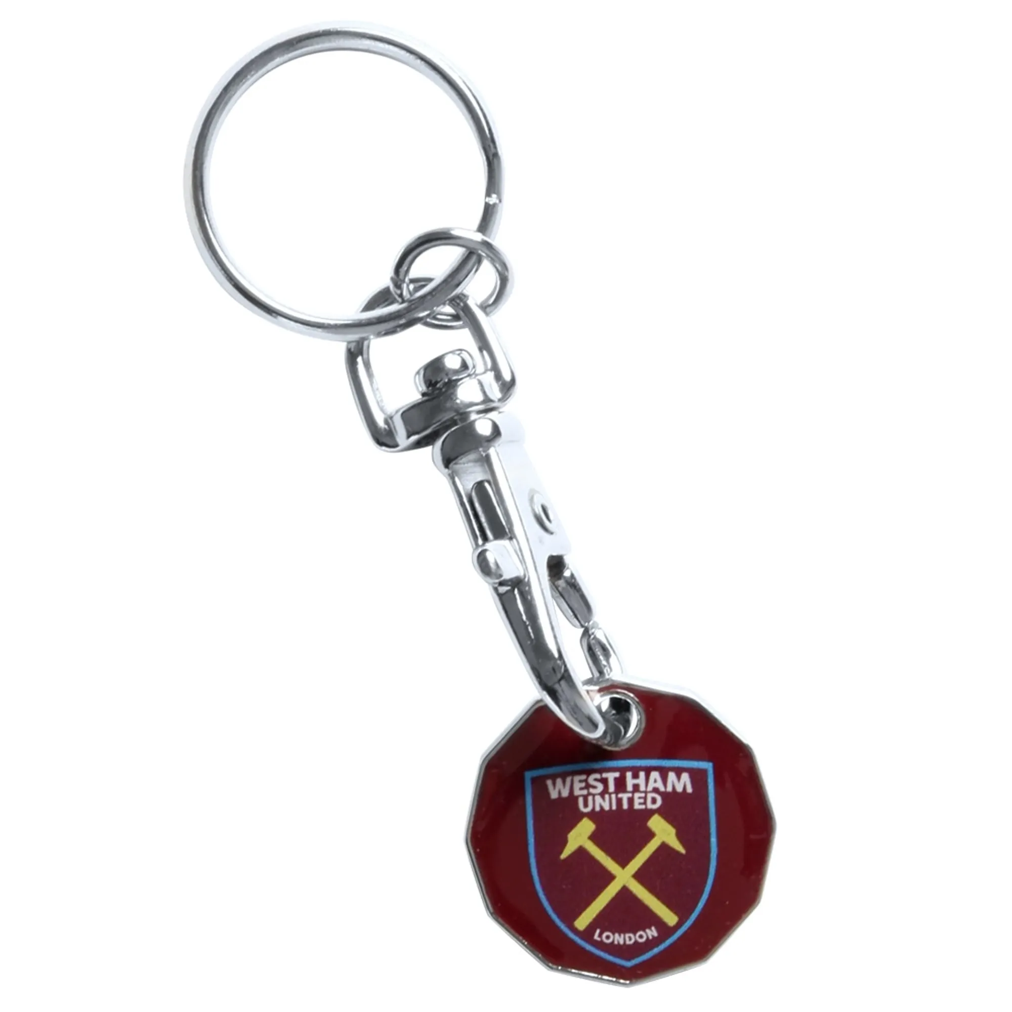 West Ham Trolley Coin Keyring