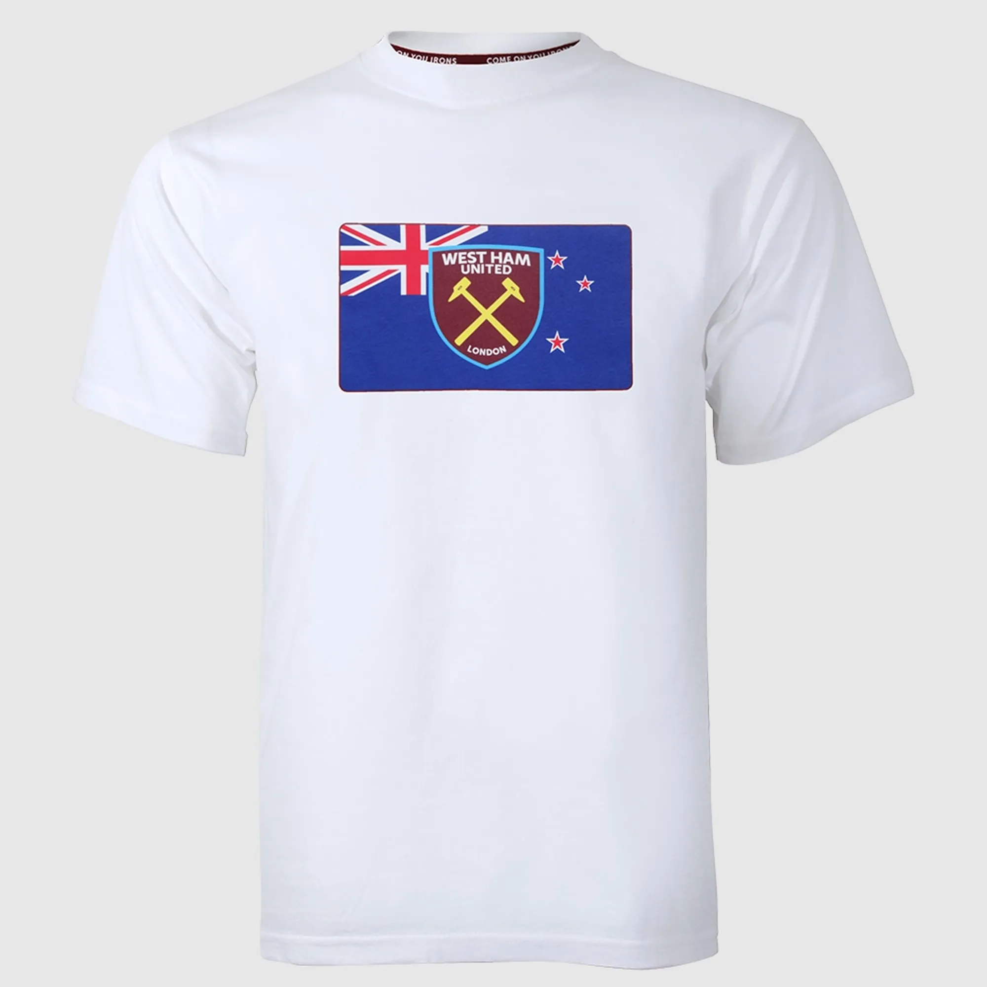 2425 - White New Zealand Flag/Crest T-Shirt