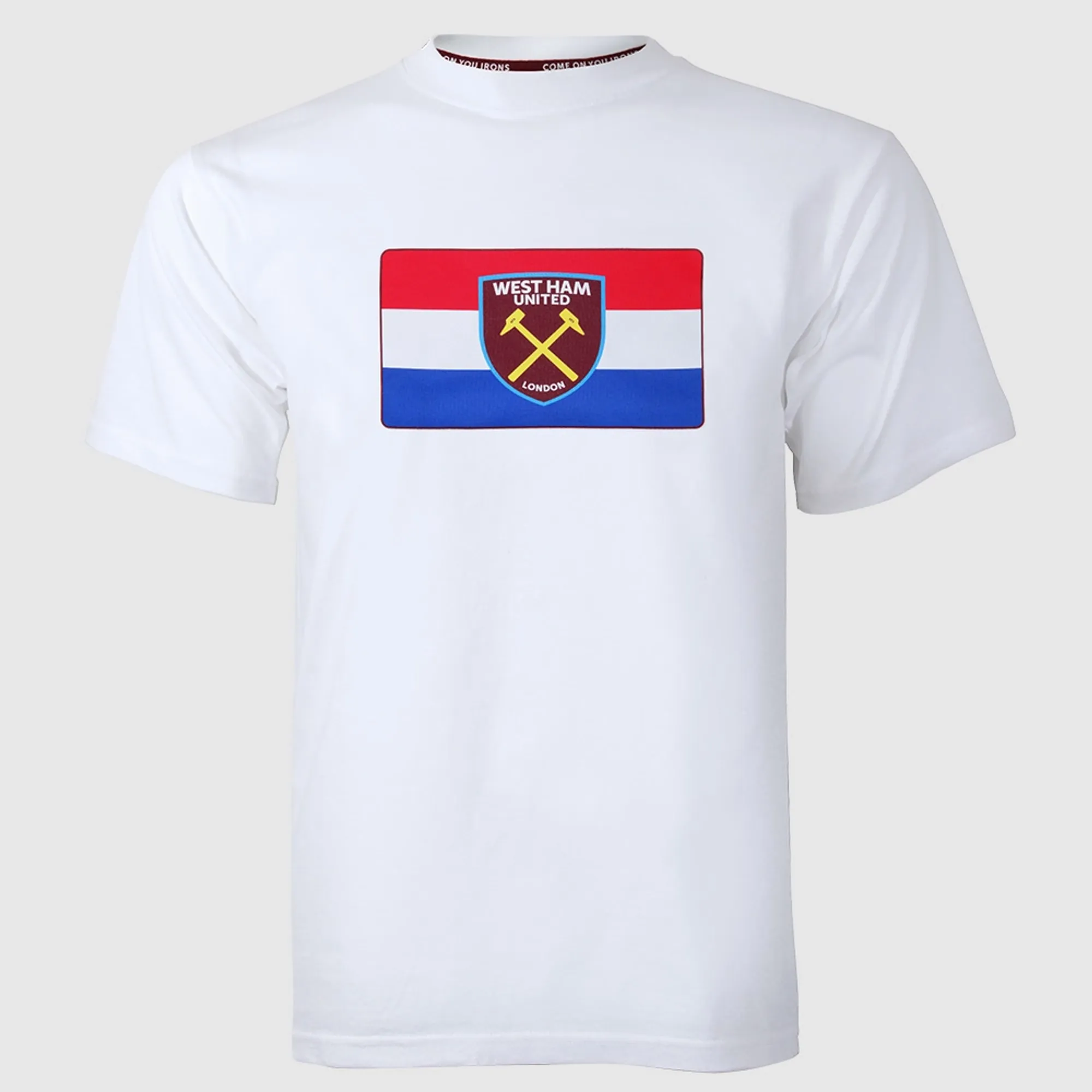 2425 - White Netherlands Flag/Crest T-Shirt