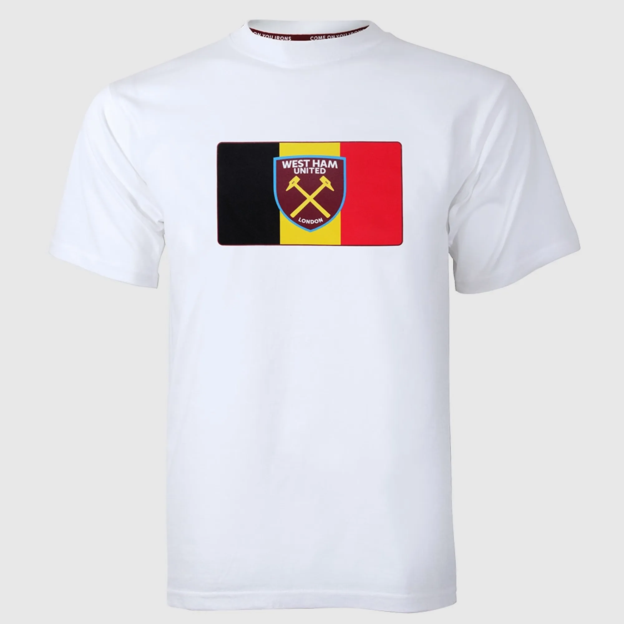 2425 - White Belgium Flag/Crest T-Shirt