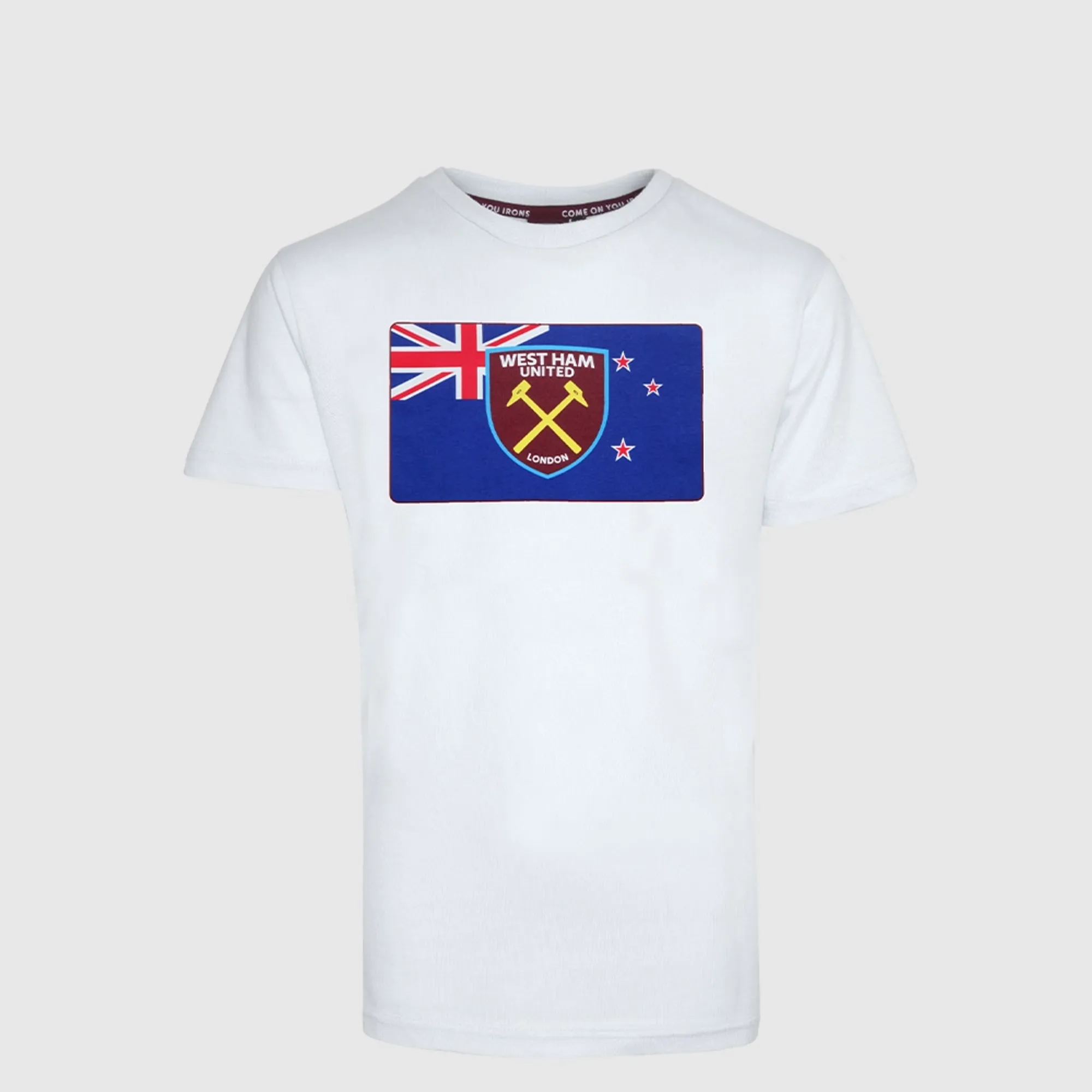 2418 - White New Zealand Flag/Crest T-Shirt