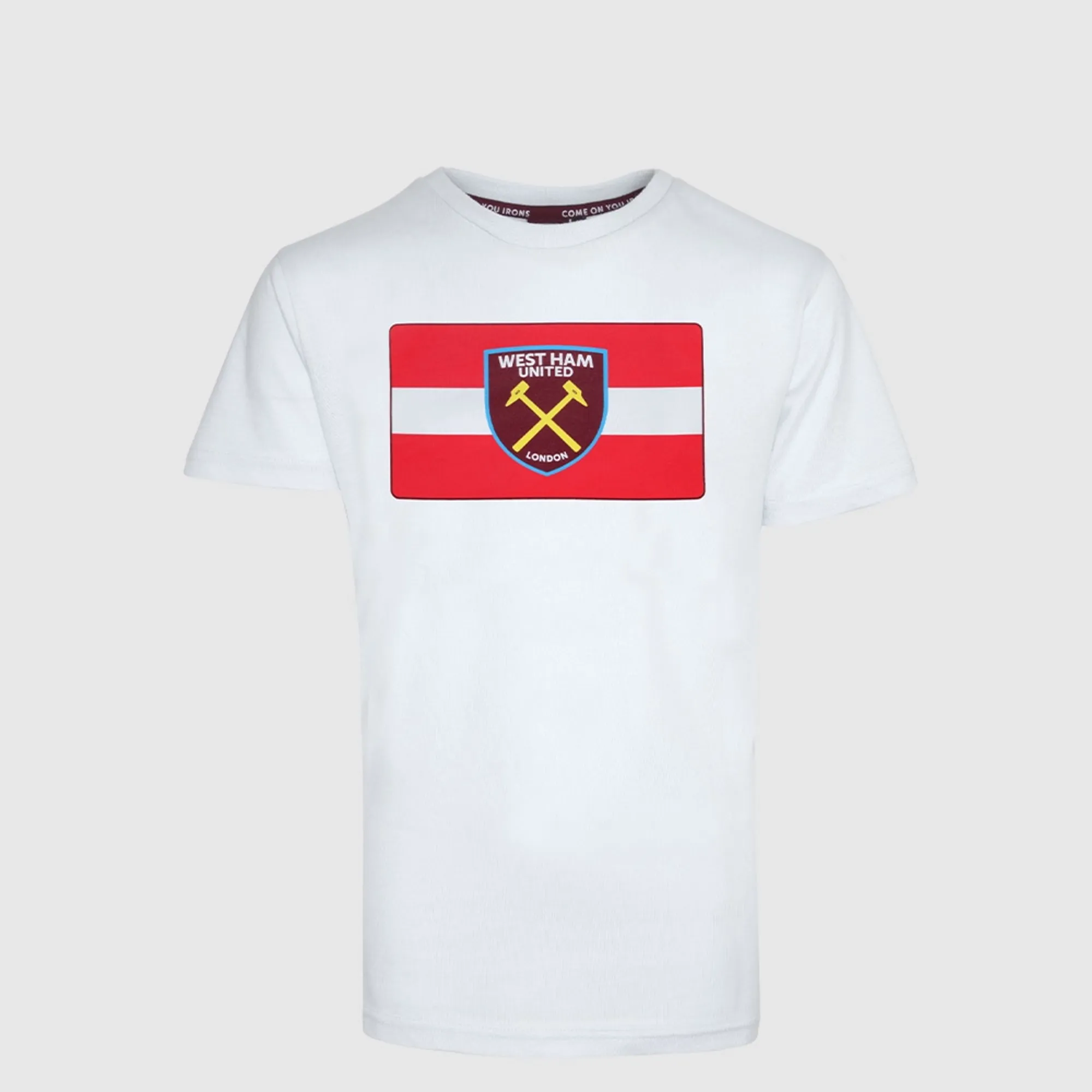 2418 - White Austria Flag/Crest T-Shirt