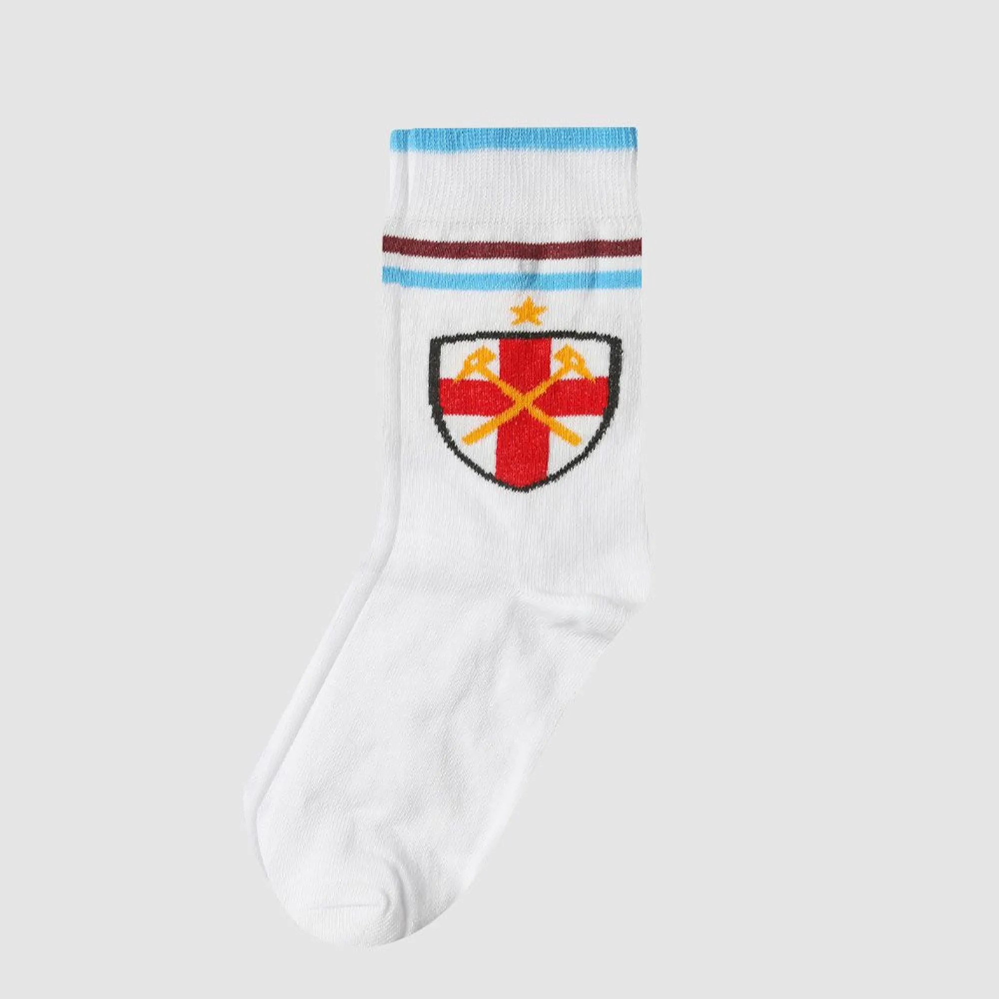 West Ham Junior White Club &Amp; Country Socks