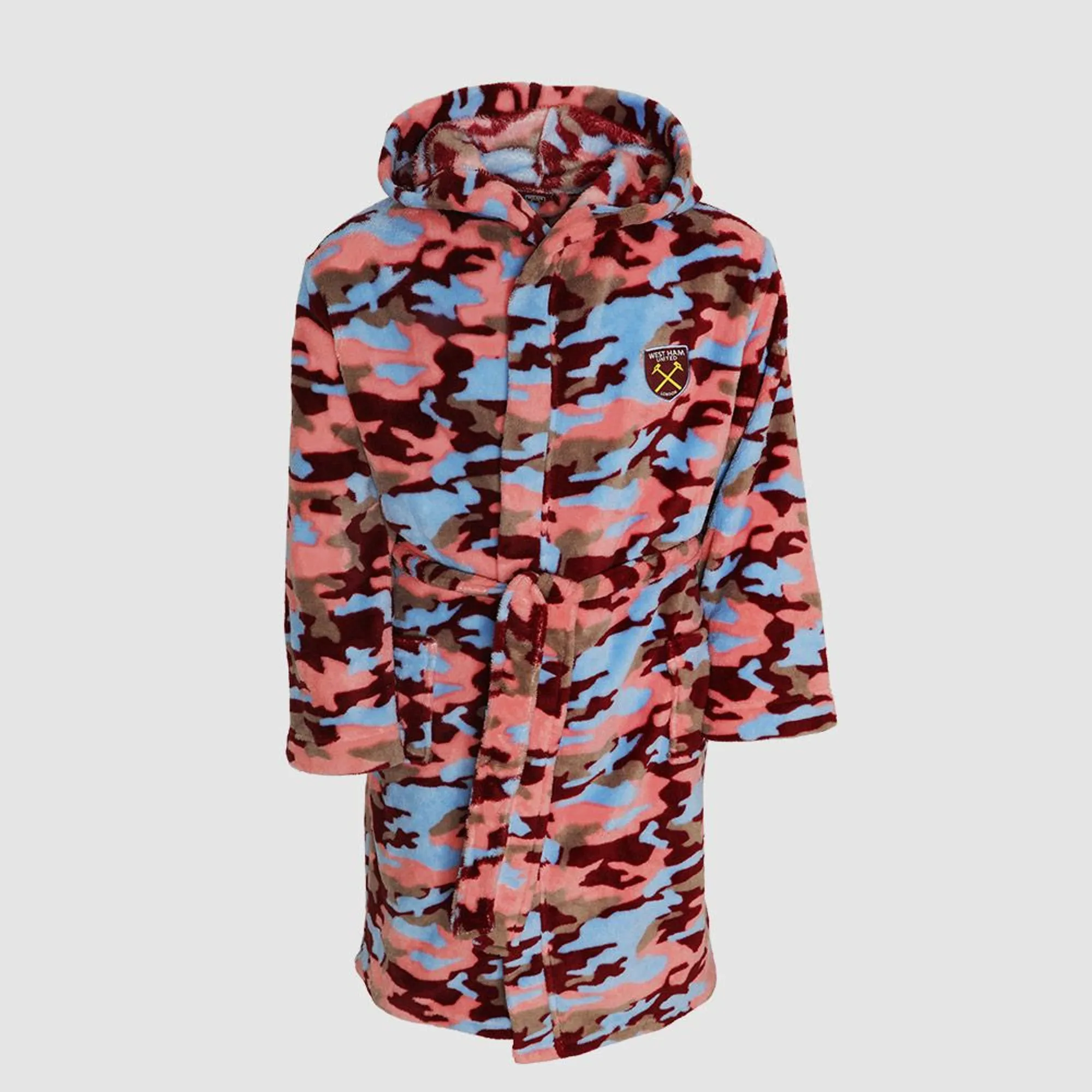 West Ham Girls Camo Dressing Gown
