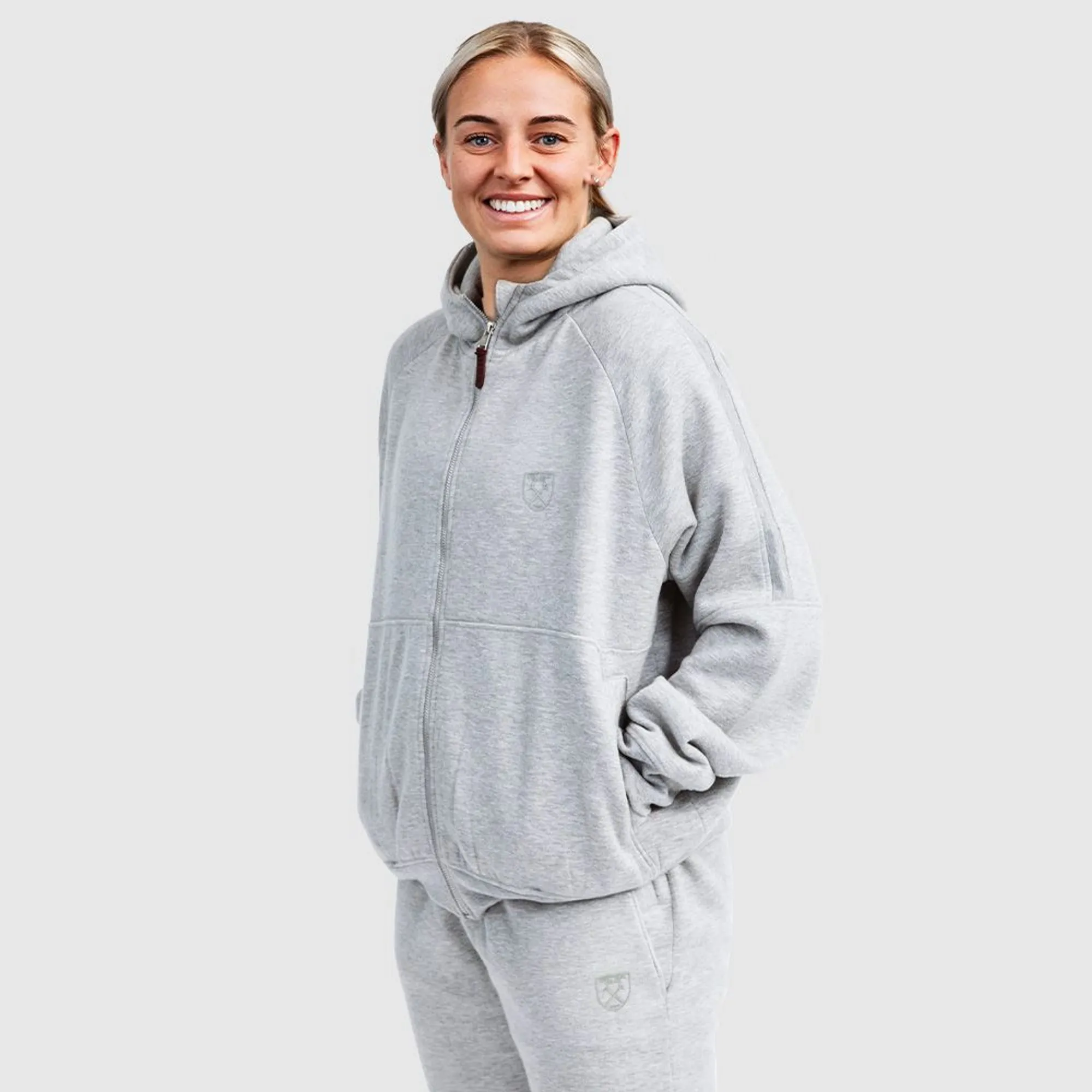 West Ham Womens Grey Track Jacket