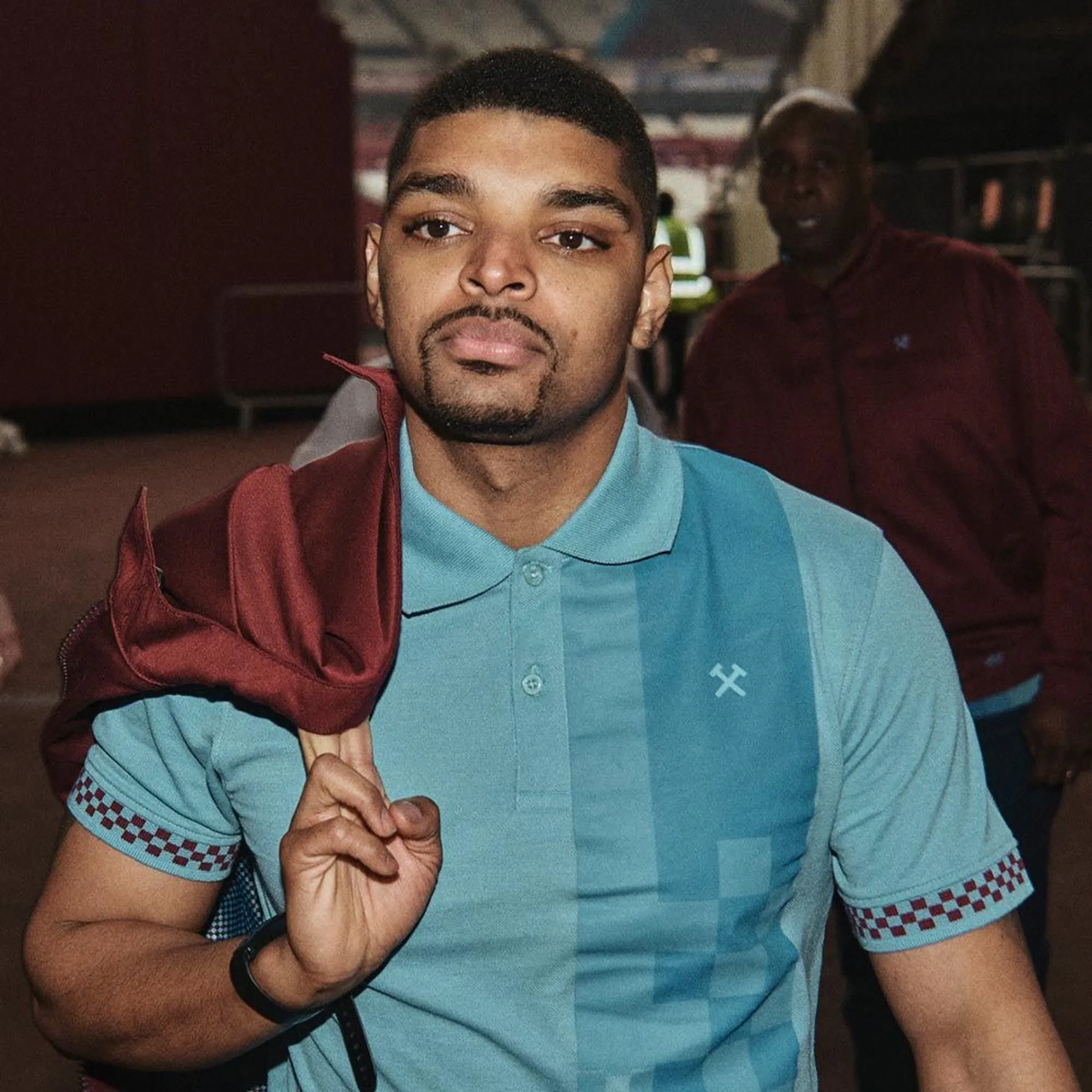 West Ham Ska Tonal Checkered Polo