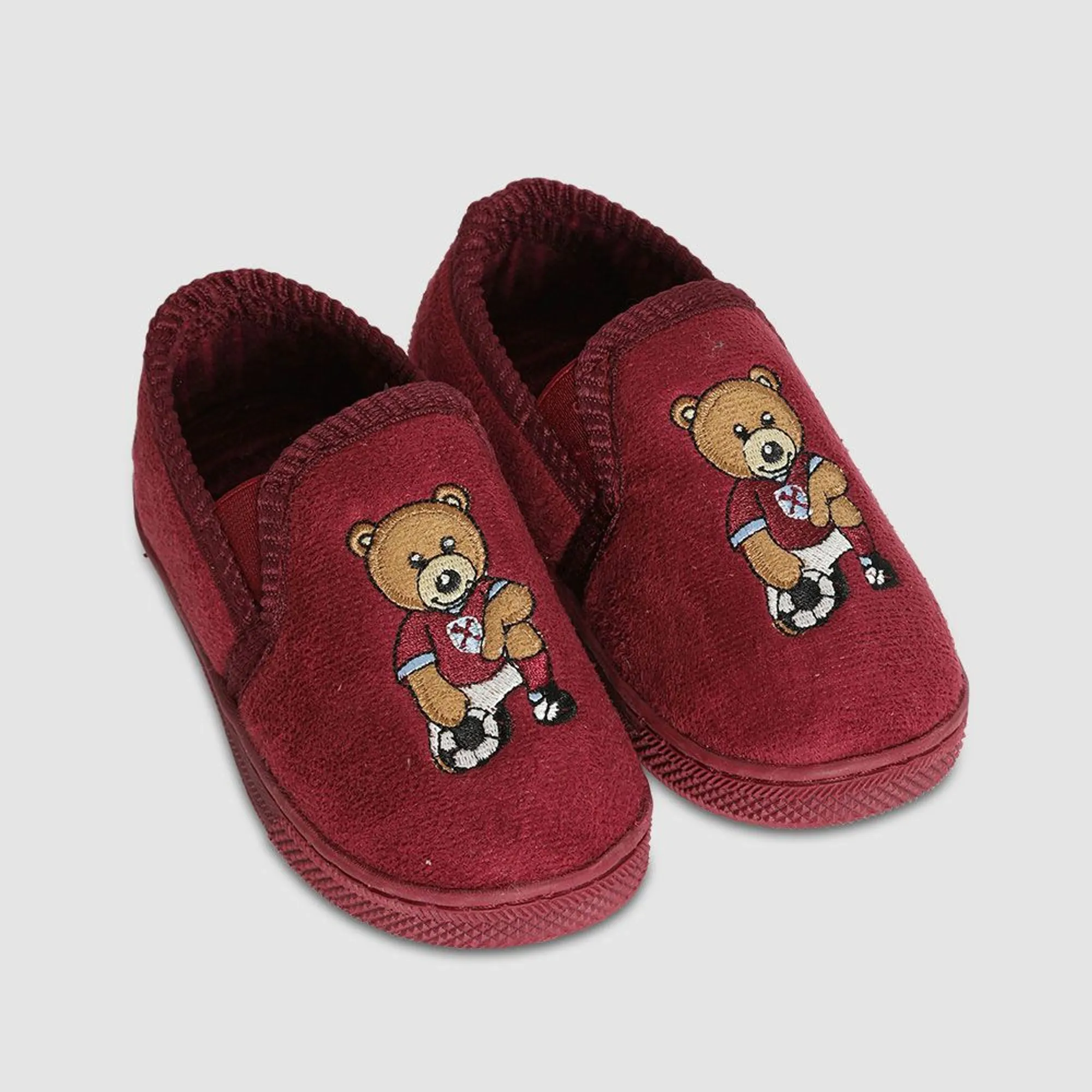 West Ham Infant Bubbles Bear Heel Slippers