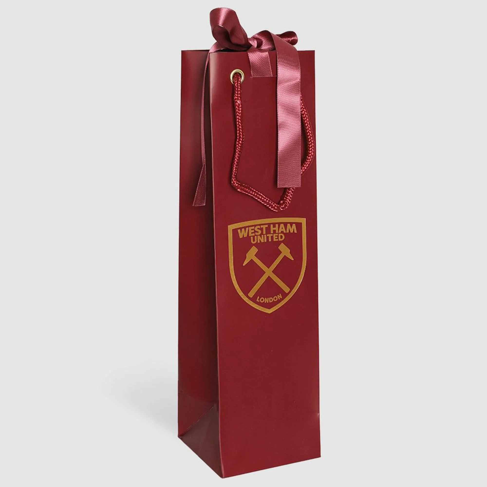 West Ham Claret Bottle Gift Bag