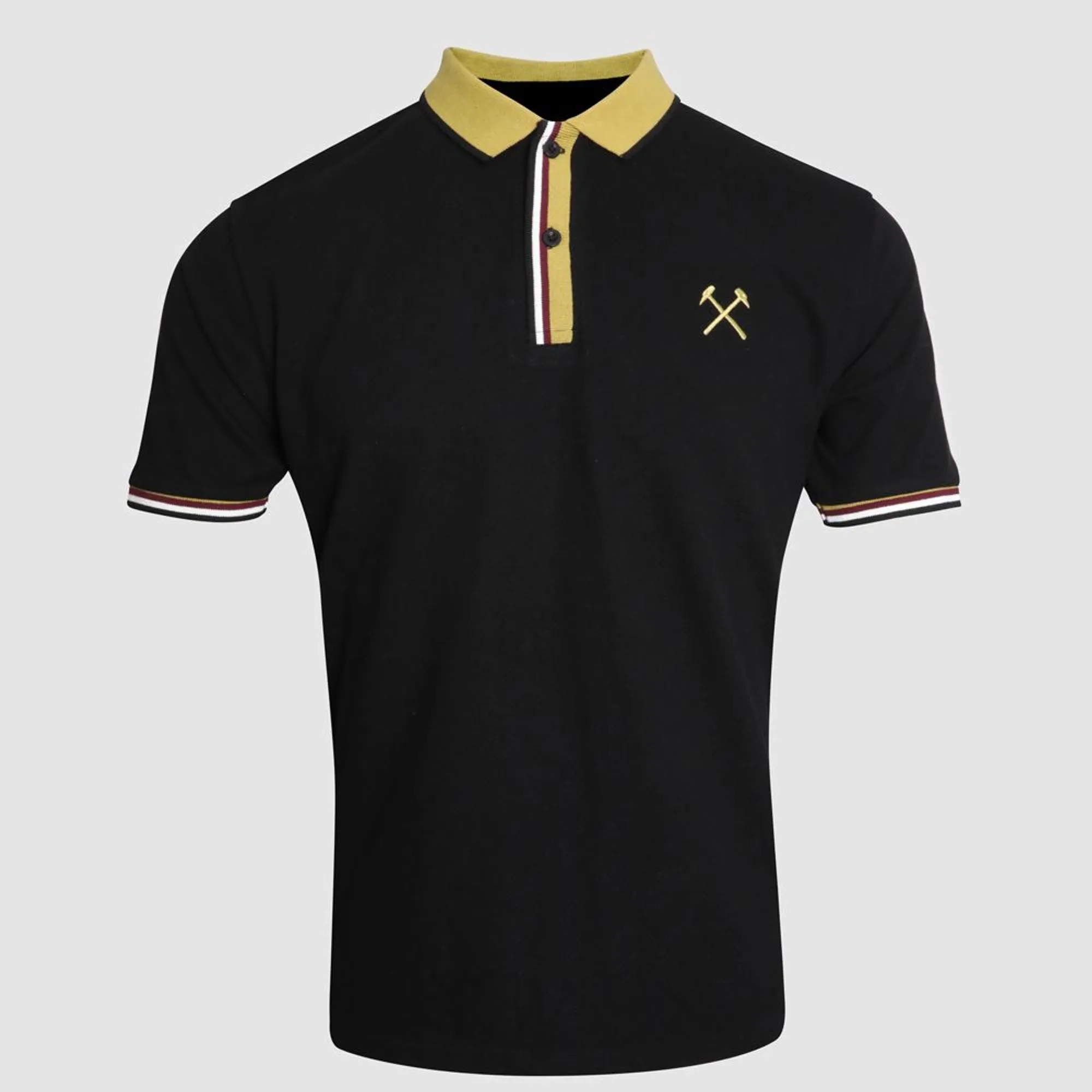 West Ham Black/Gold Hammers Polo