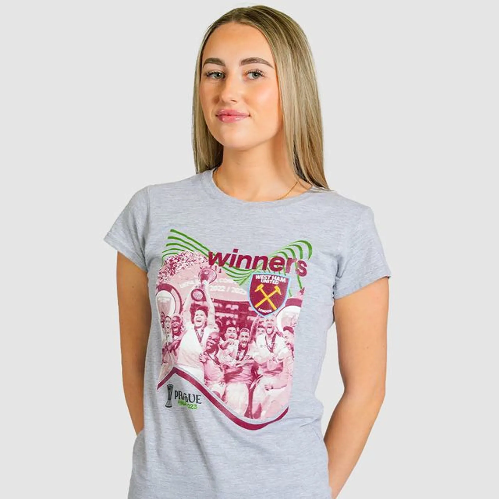 Womens Uefa Conference League Trophy Lift Tshirt