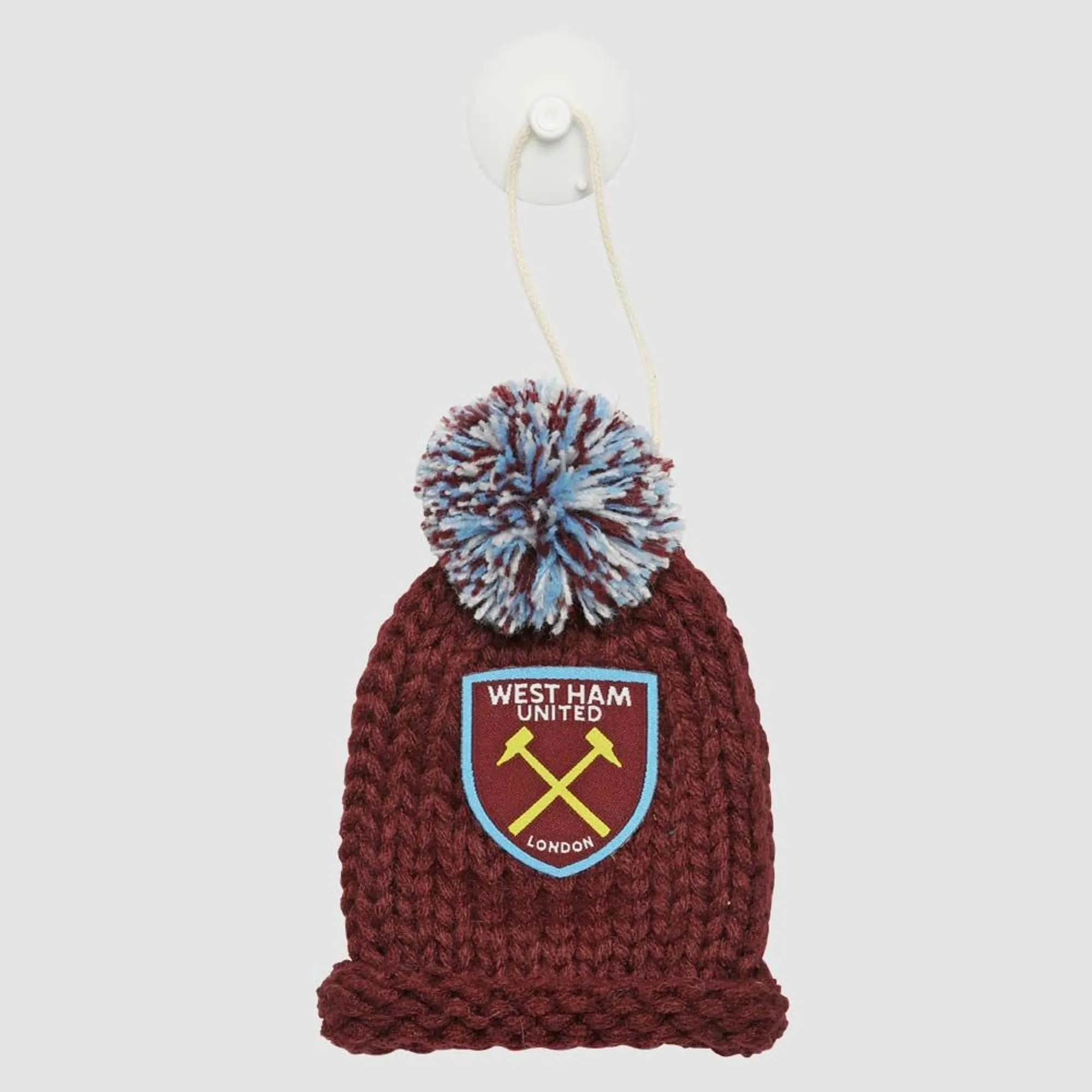 West Ham Hanging Car Bobble Hat