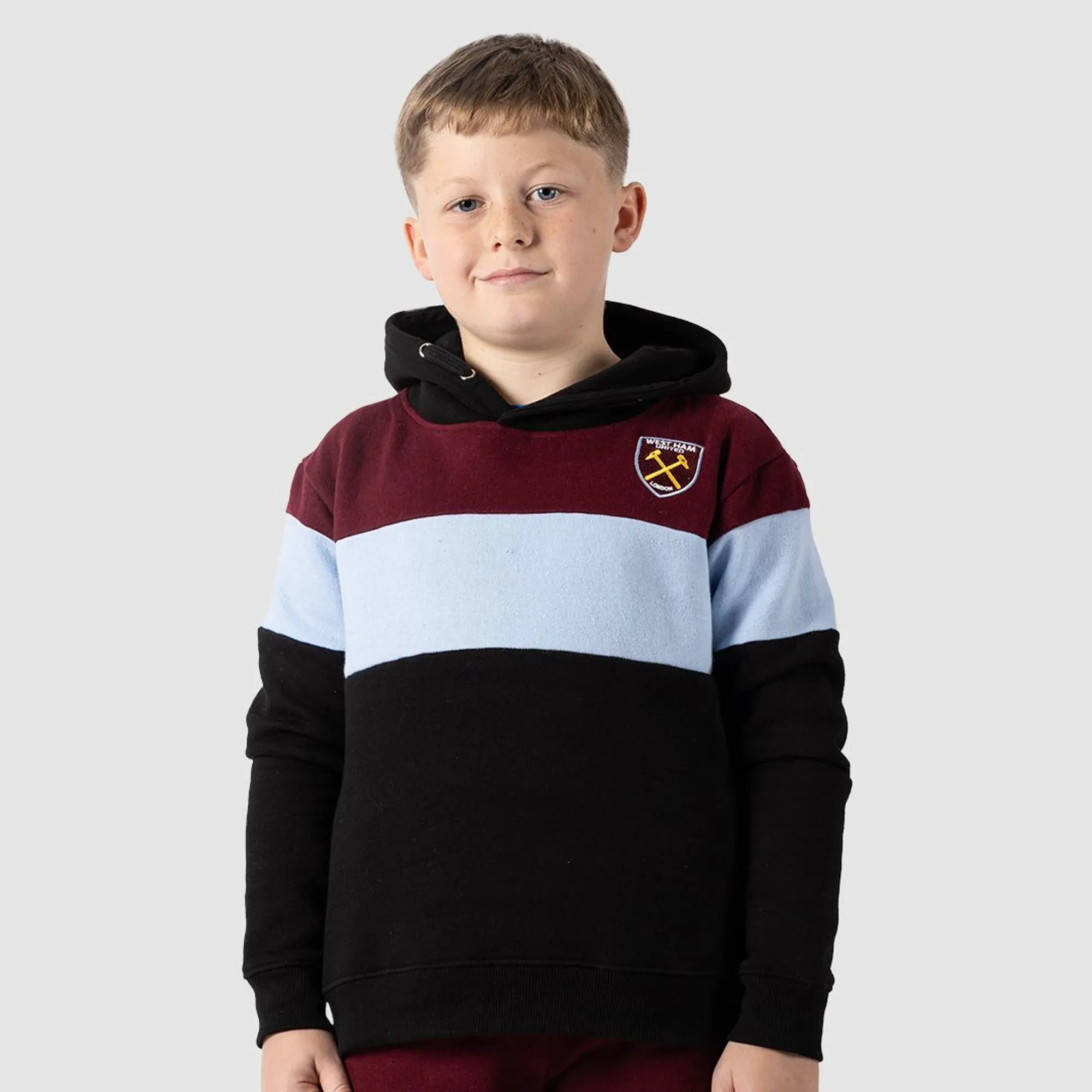 West Ham Junior Claret/Sky/Black Hoodie