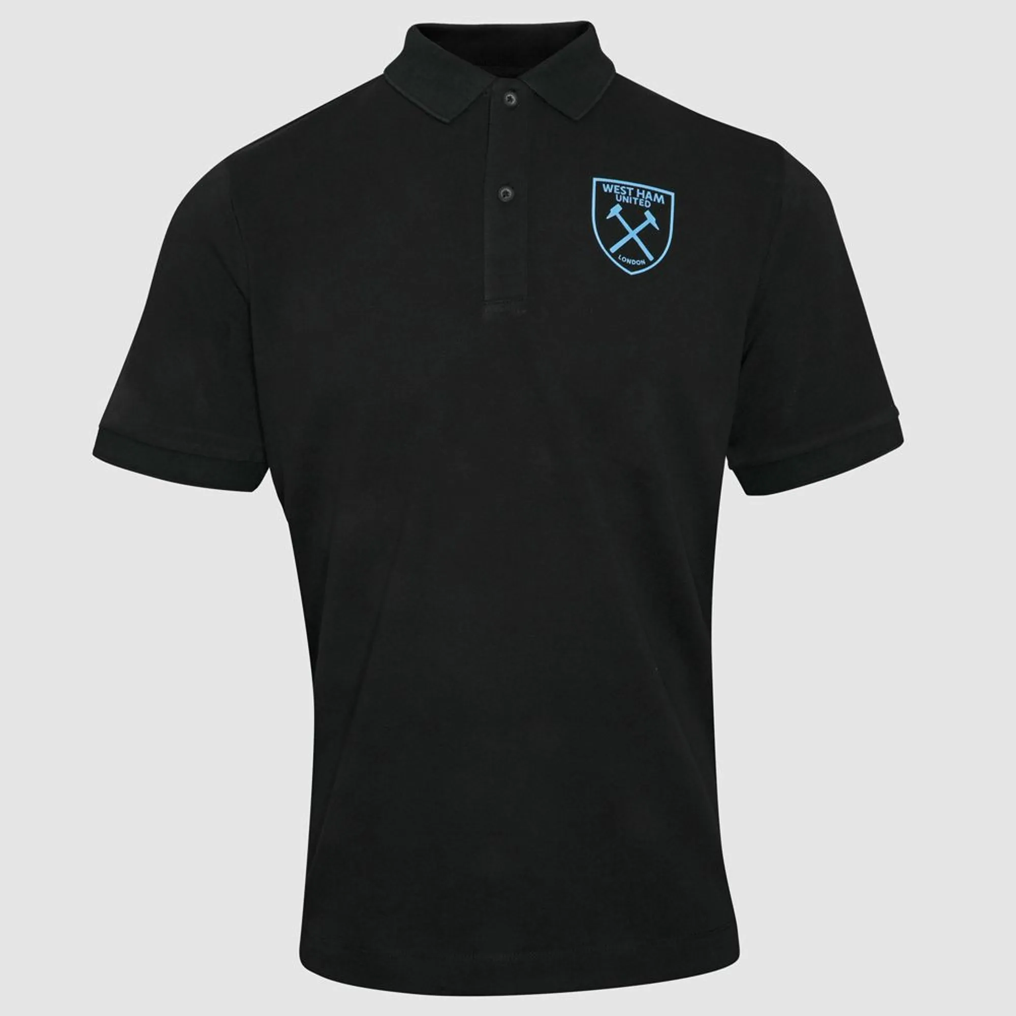 West Ham Black Organic Cotton Polo