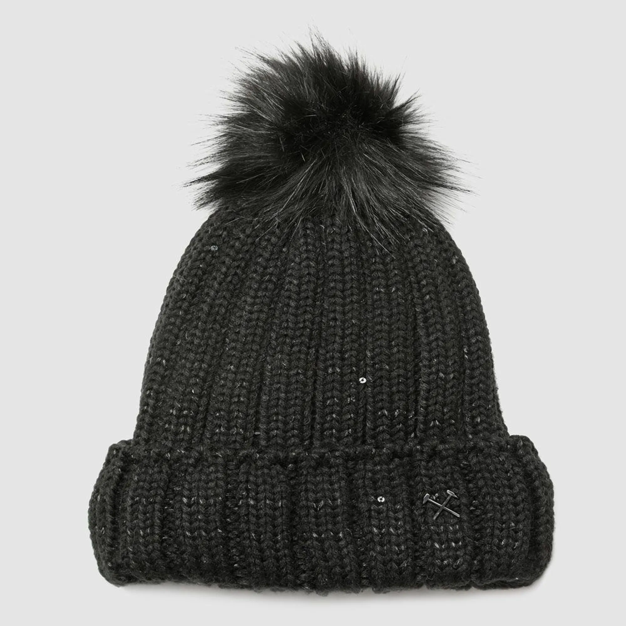West Ham Womens Sequin Ribbed Beanie