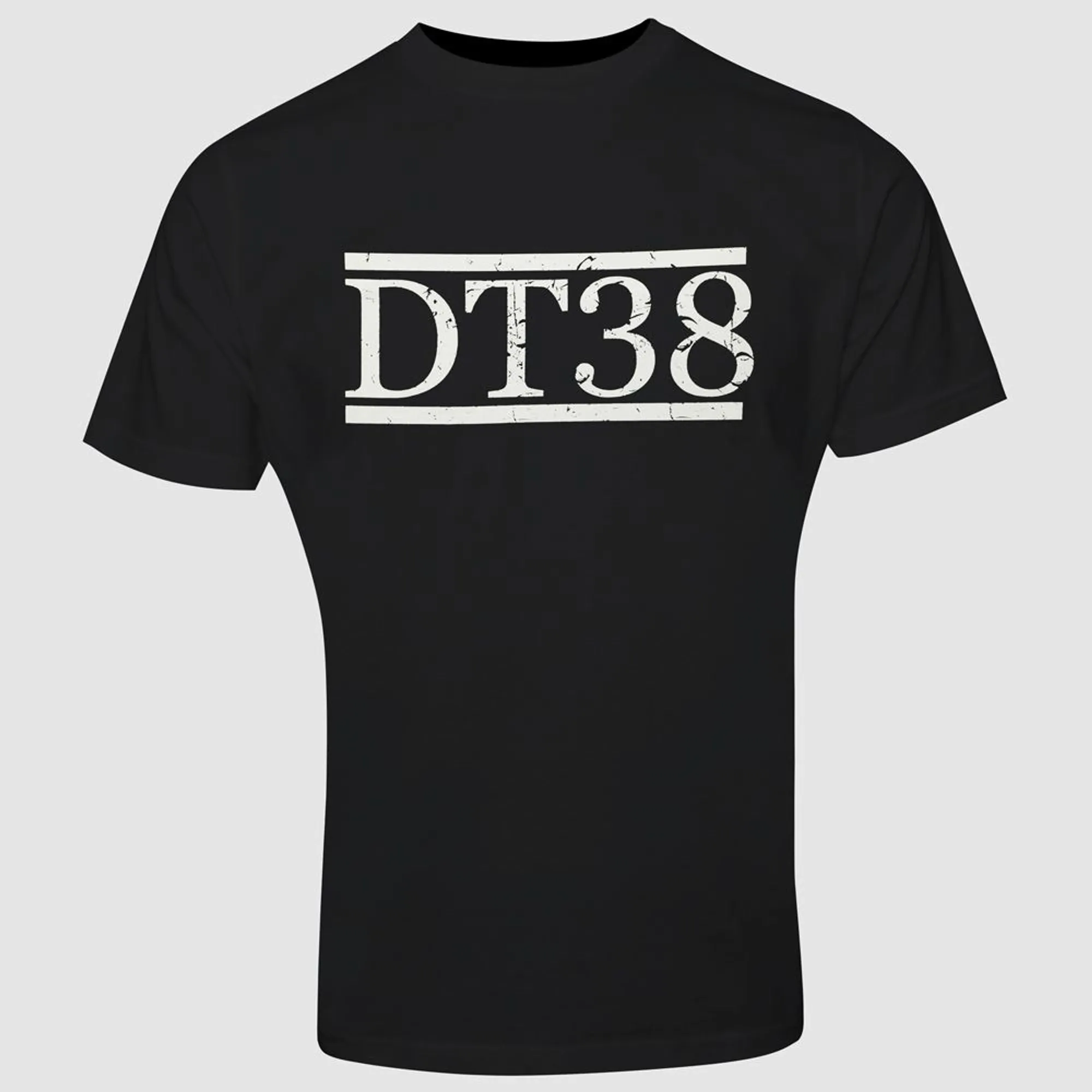 Dt38 Black Distressed T-Shirt