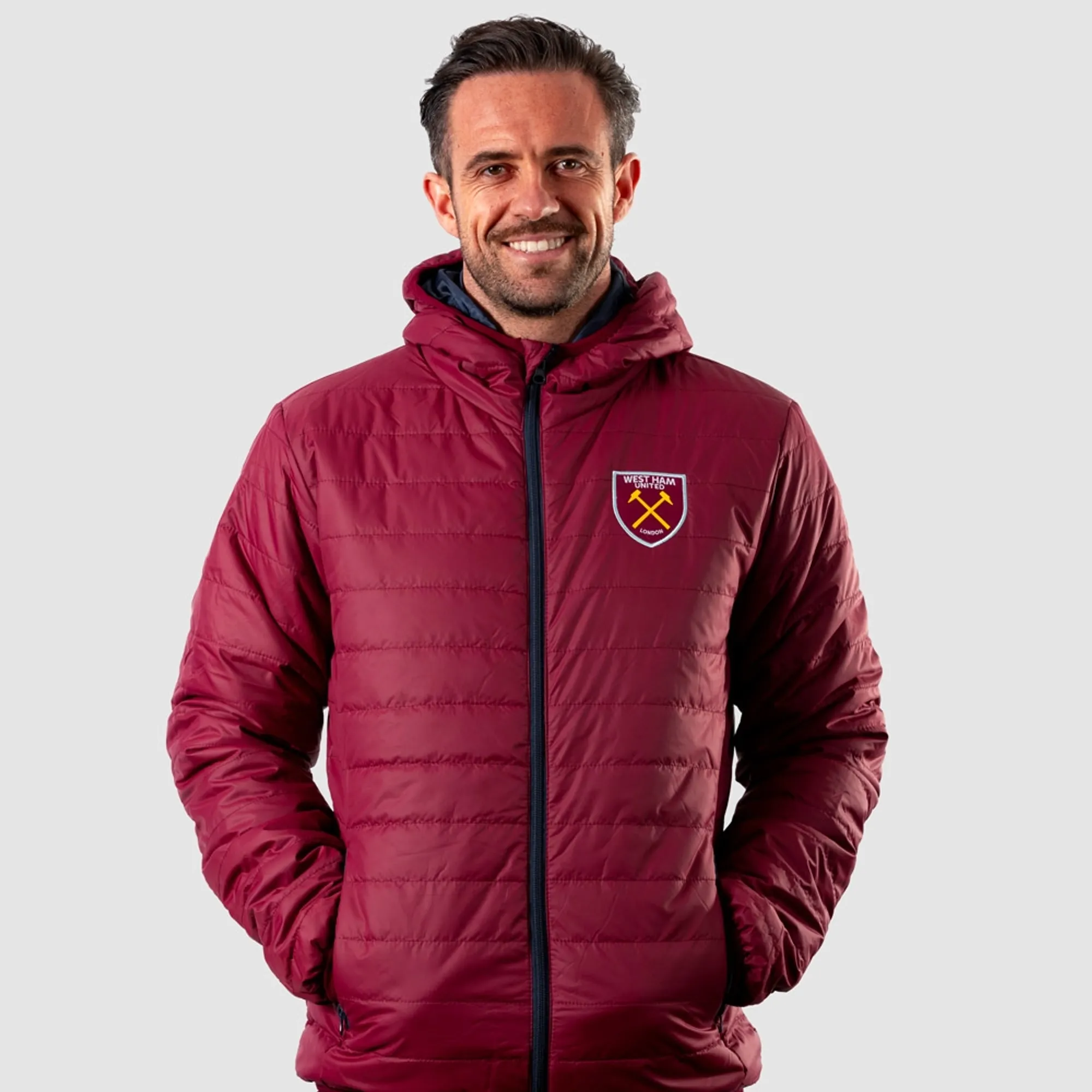 West Ham Adults Padded Jacket - Claret
