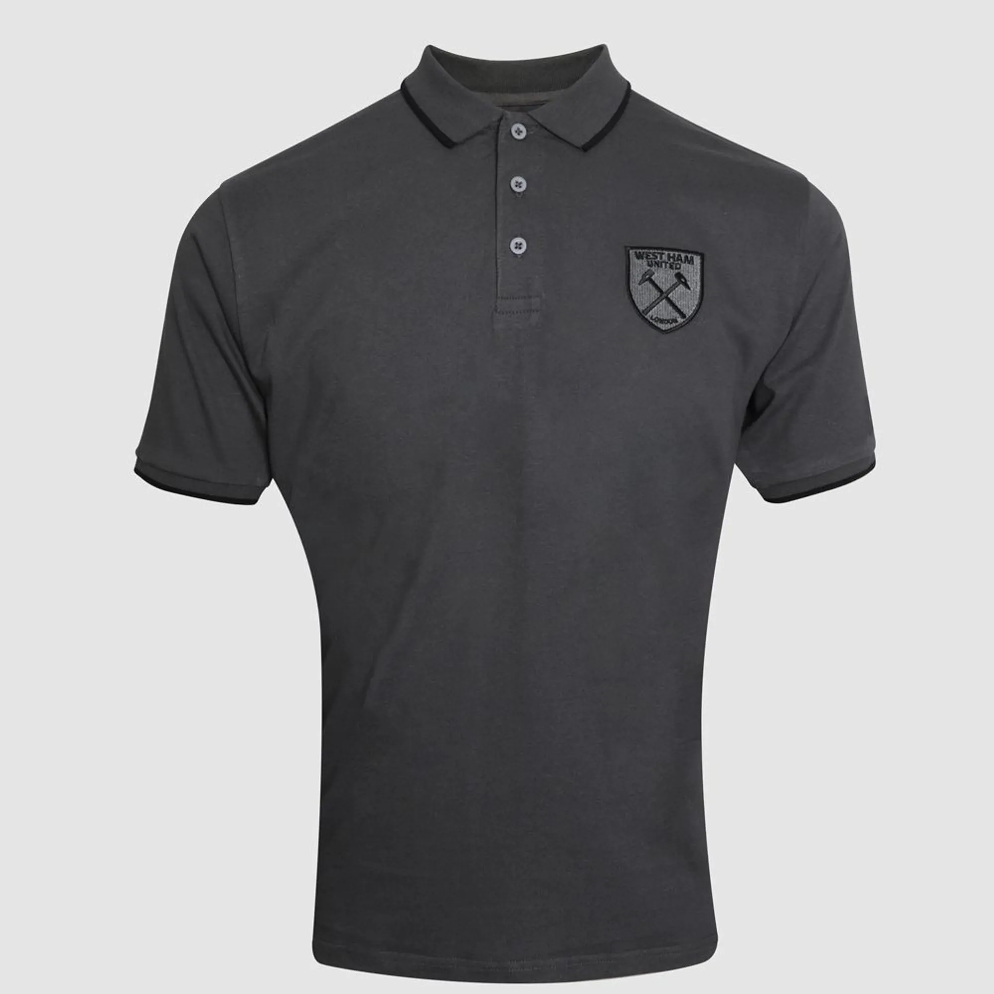 West Ham Charcoal Crest Polo