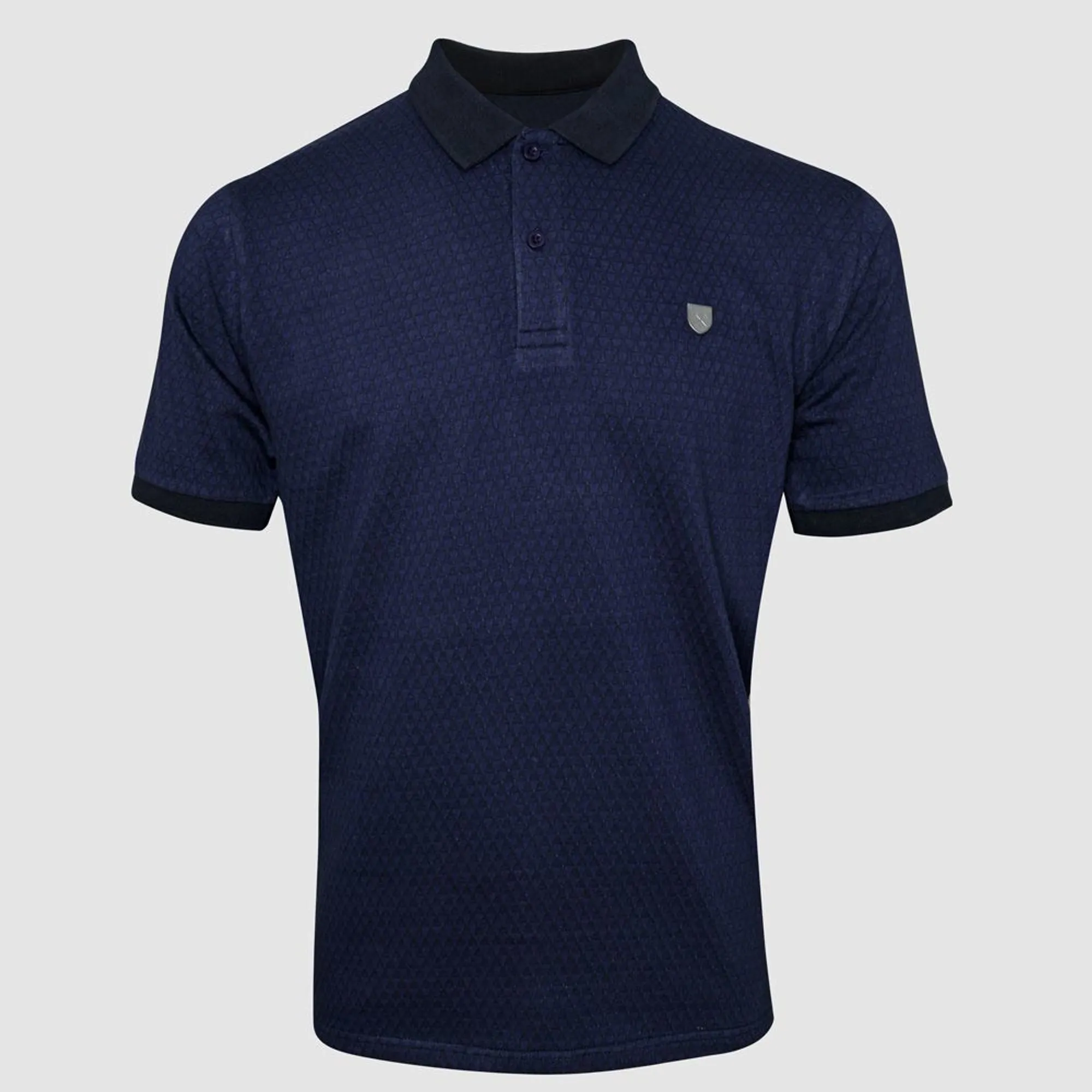 West Ham Navy Metal Badge Polo