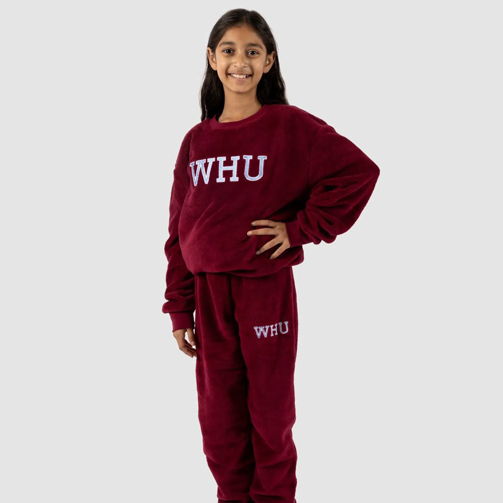 West Ham Junior Claret Fluffy Pyjamas