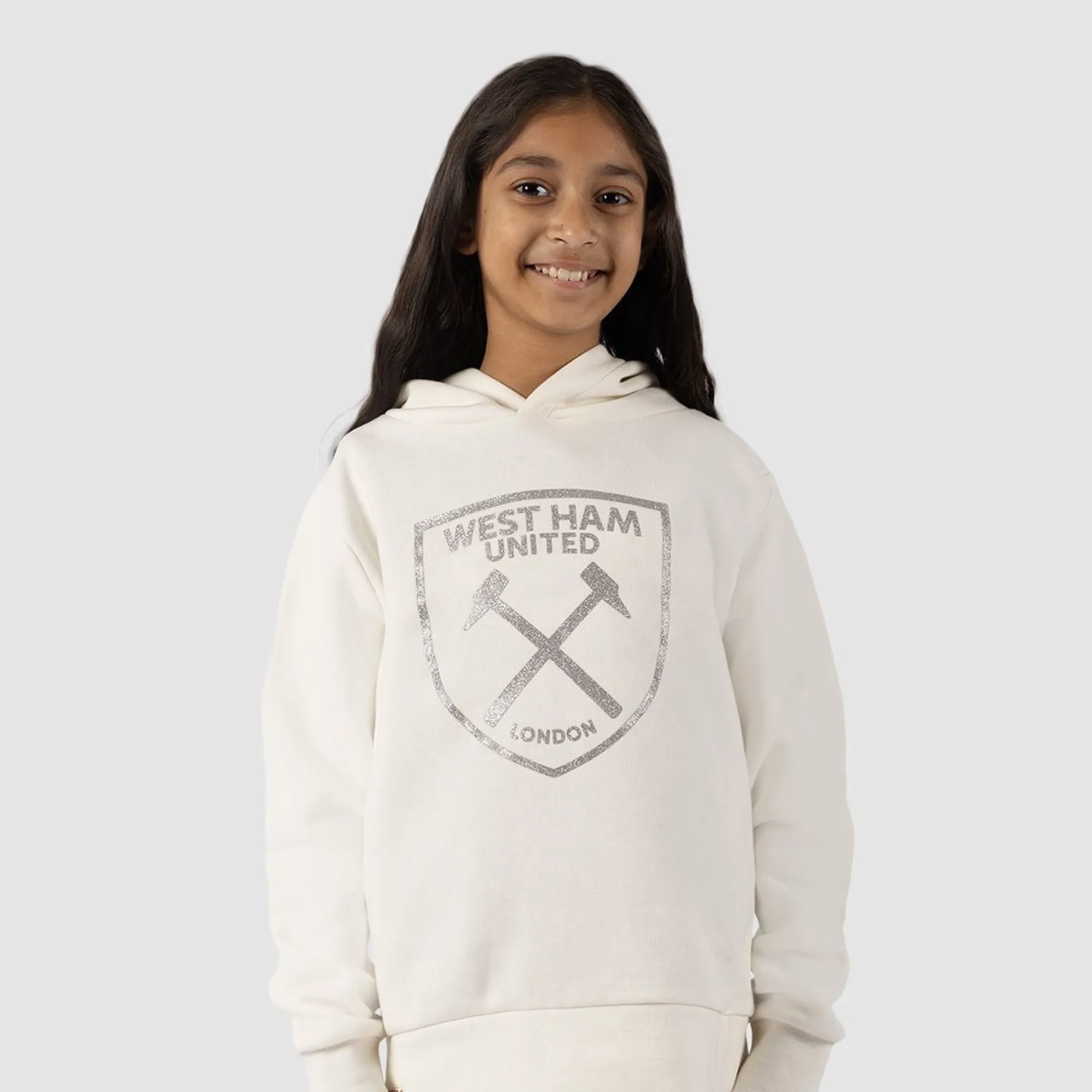 West Ham Girls Crest Print Hoodie