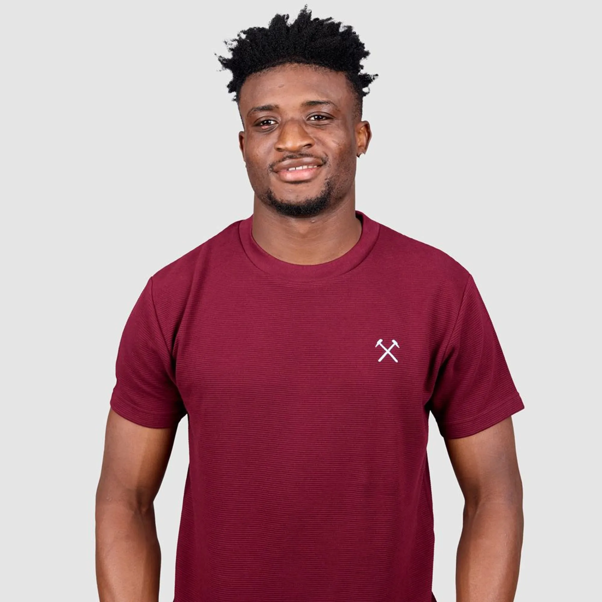Ribbed T-Shirt - Claret