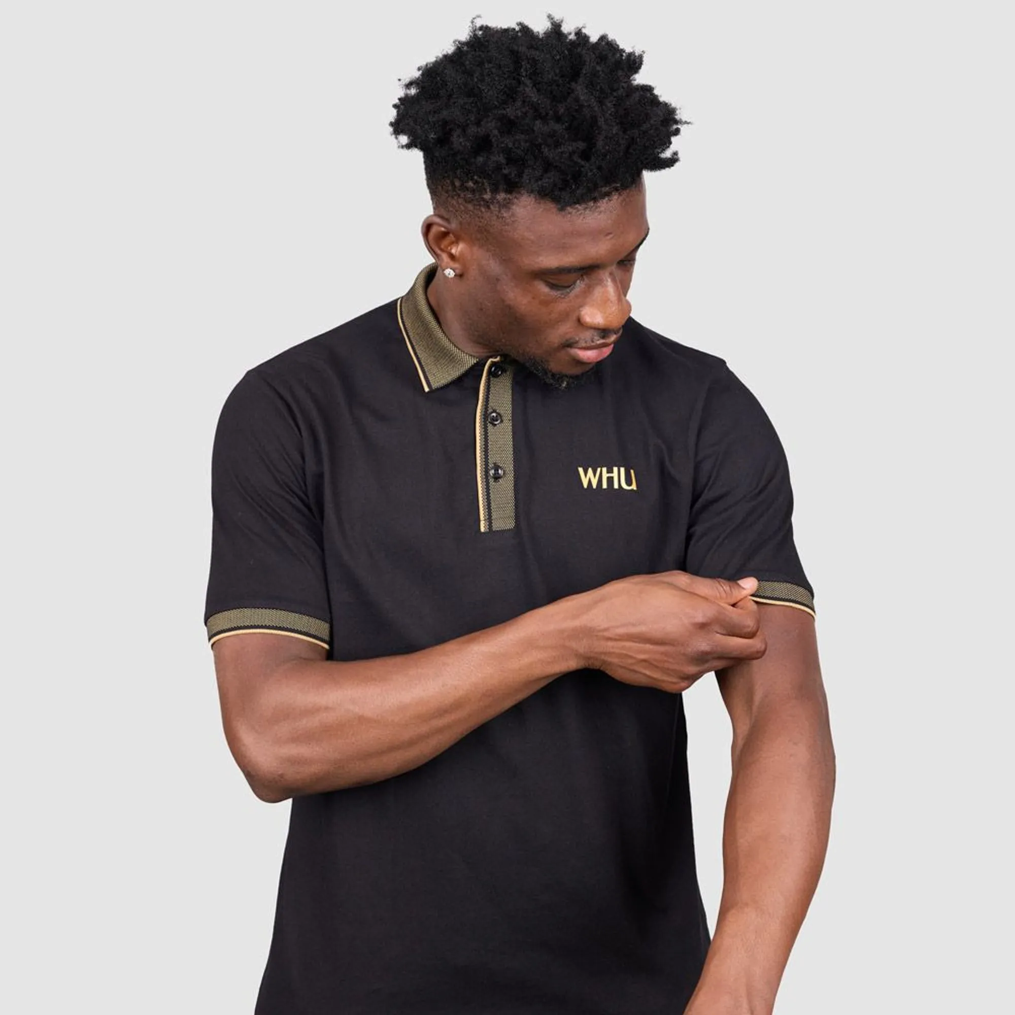 West Ham Gold Whu Polo - Black