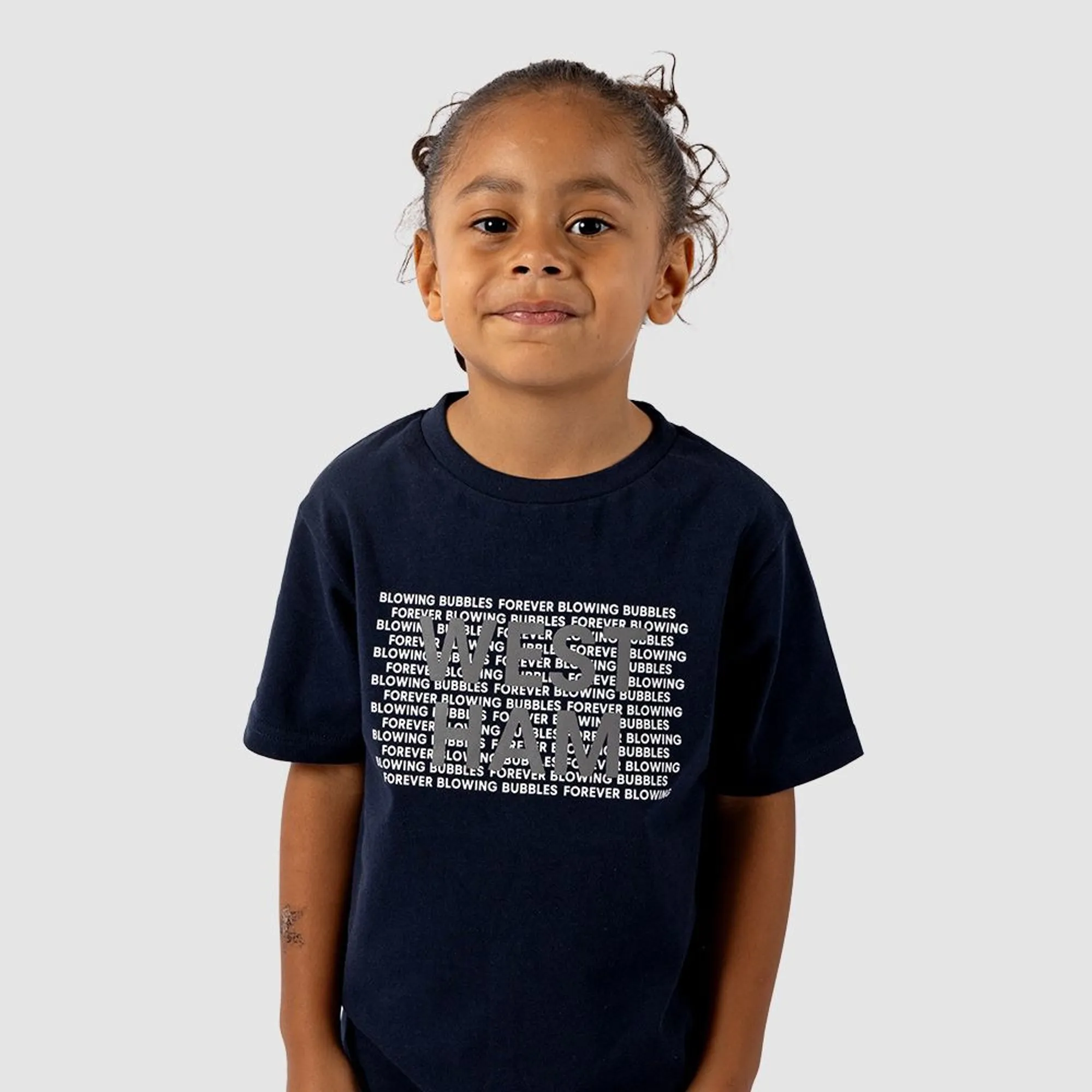 West Ham Junior Navy Reflective T-Shirt