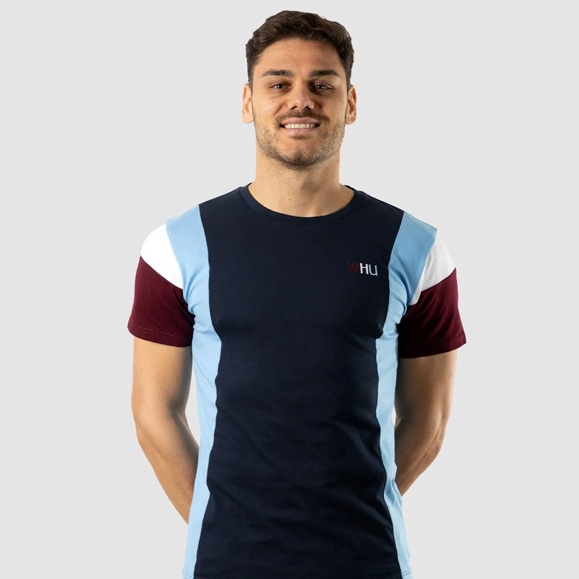 West Ham Csw Stripe T-Shirt - Navy