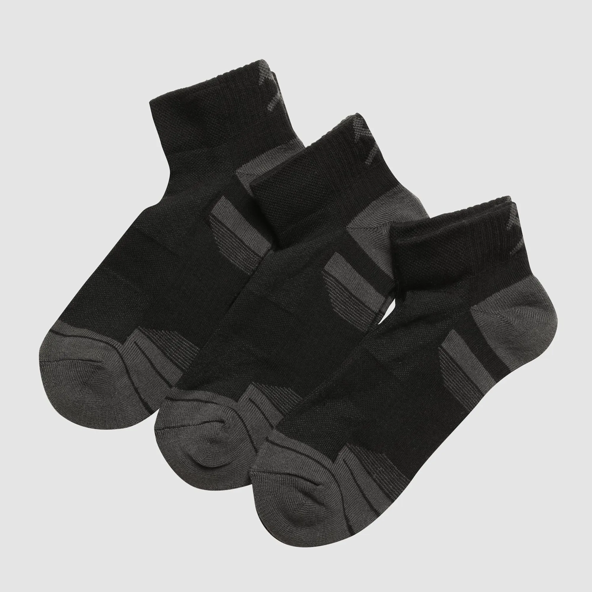 West Ham Junior 3 Pack Ankle Socks - Black