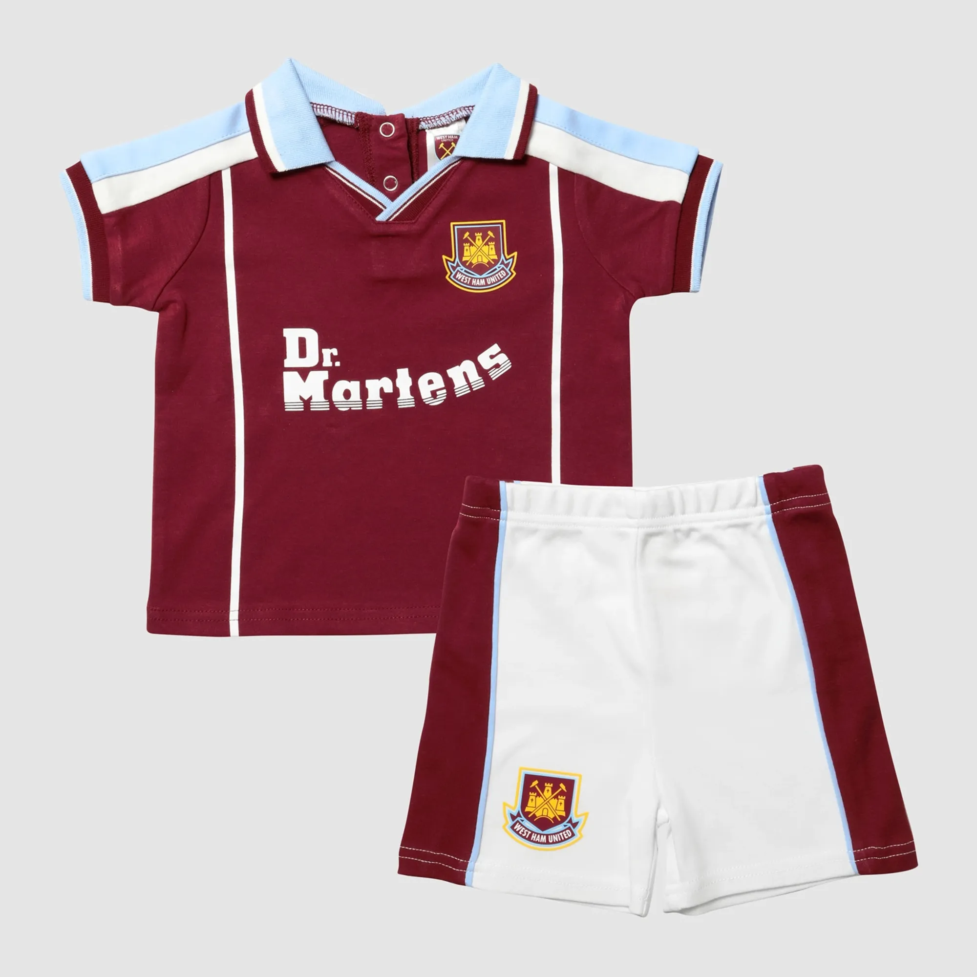 West Ham Baby 2000 Kit Shorts And T-Shirt Set