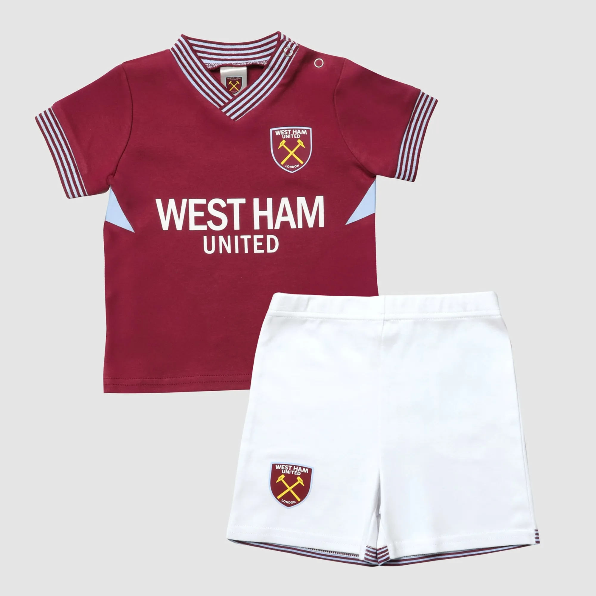 West Ham 25/26 Baby Kit Shorts And T-Shirt Set