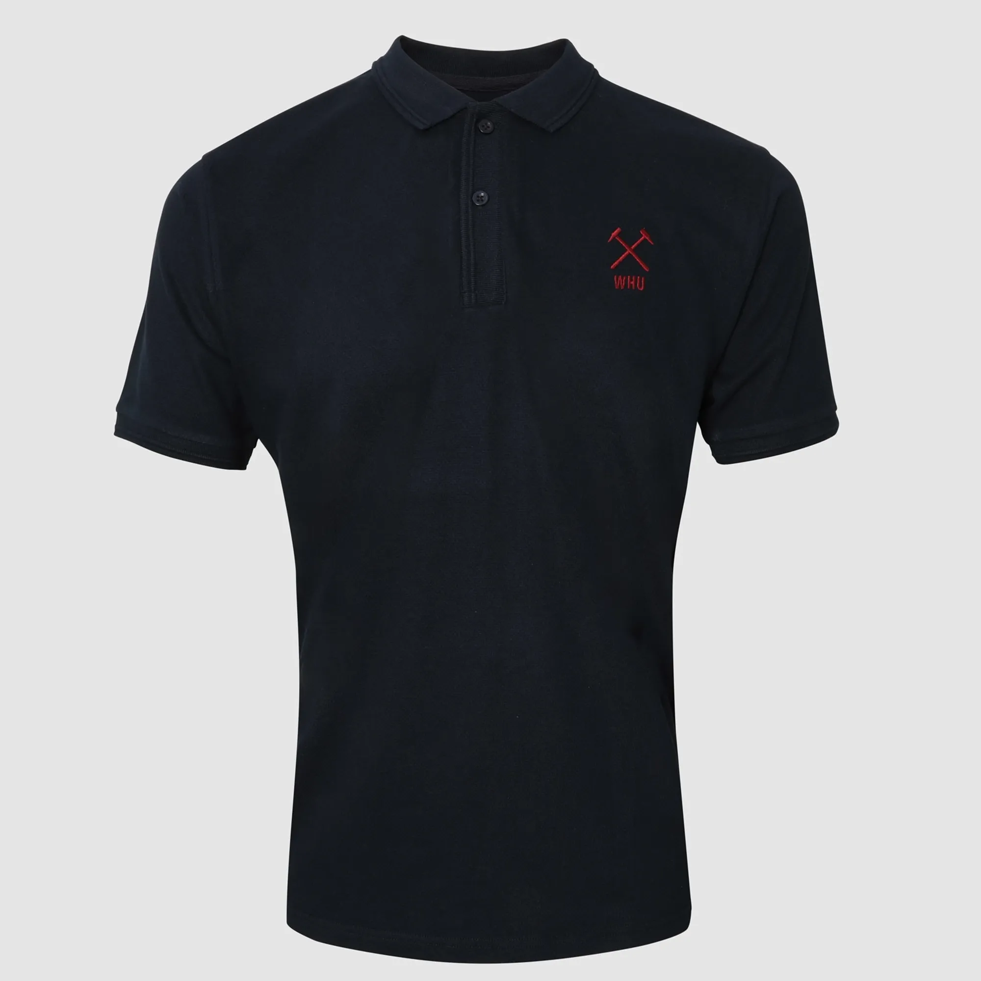 West Ham Adults Navy Crest Polo