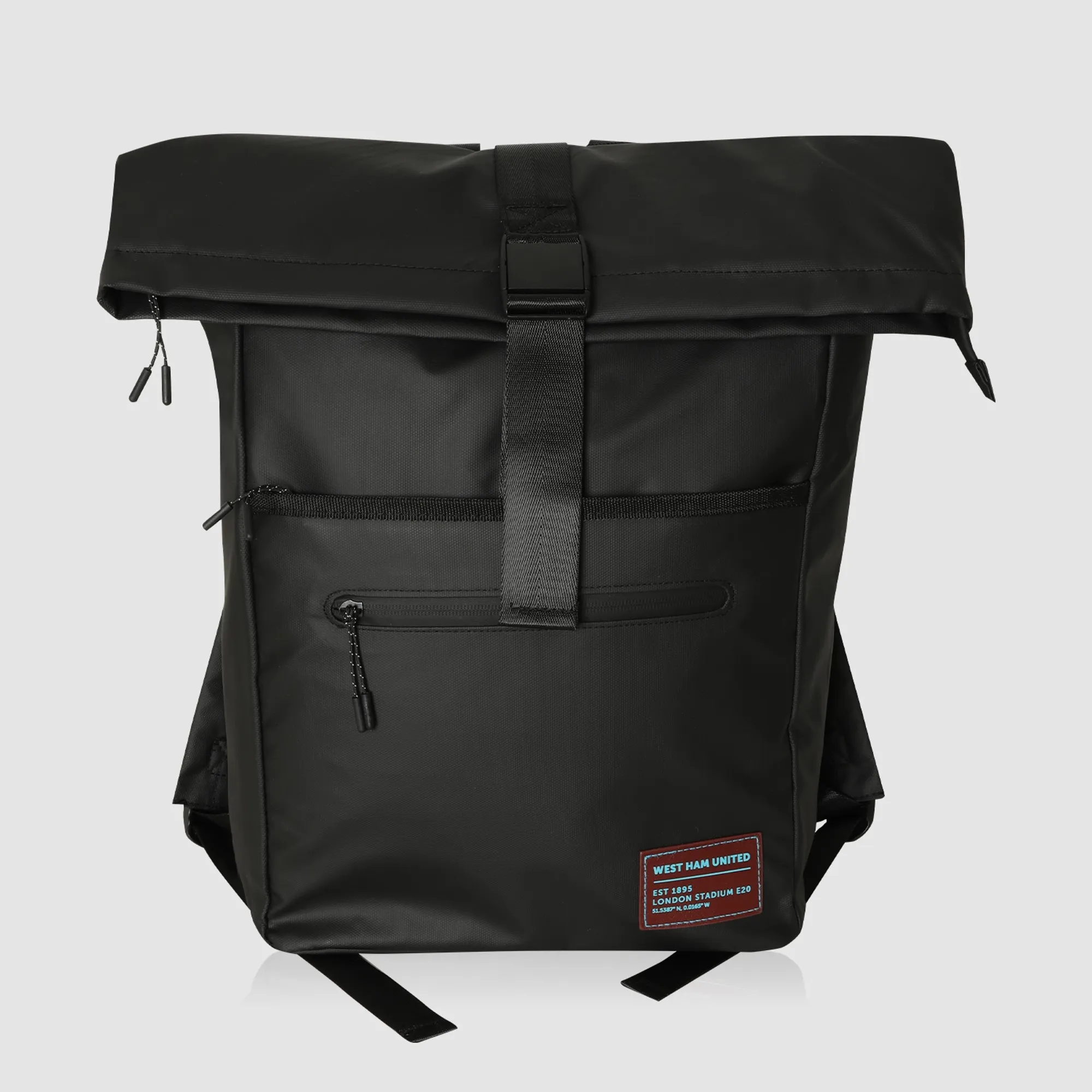 West Ham Black Rolltop Backpack