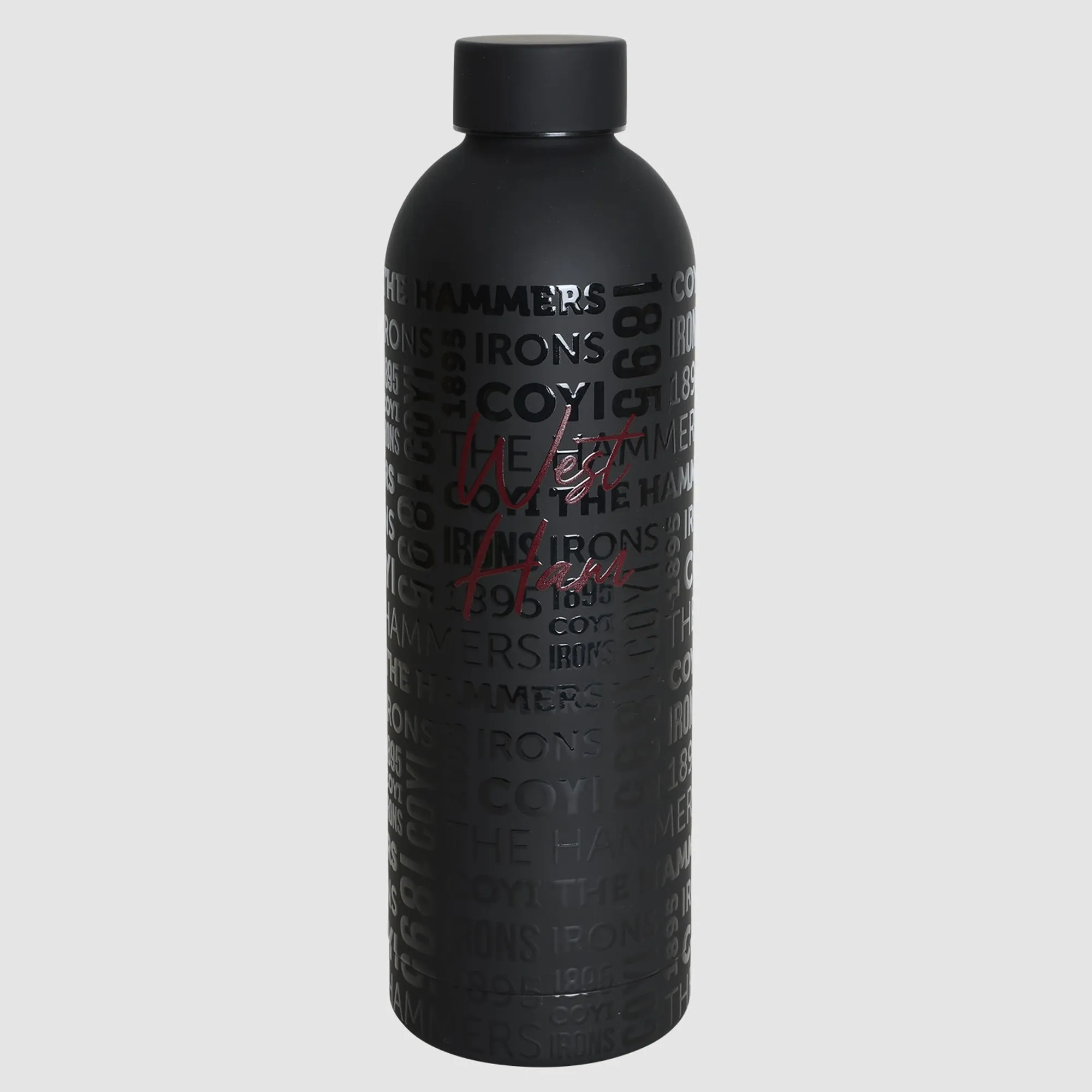 West Ham Black Montage Water Bottle
