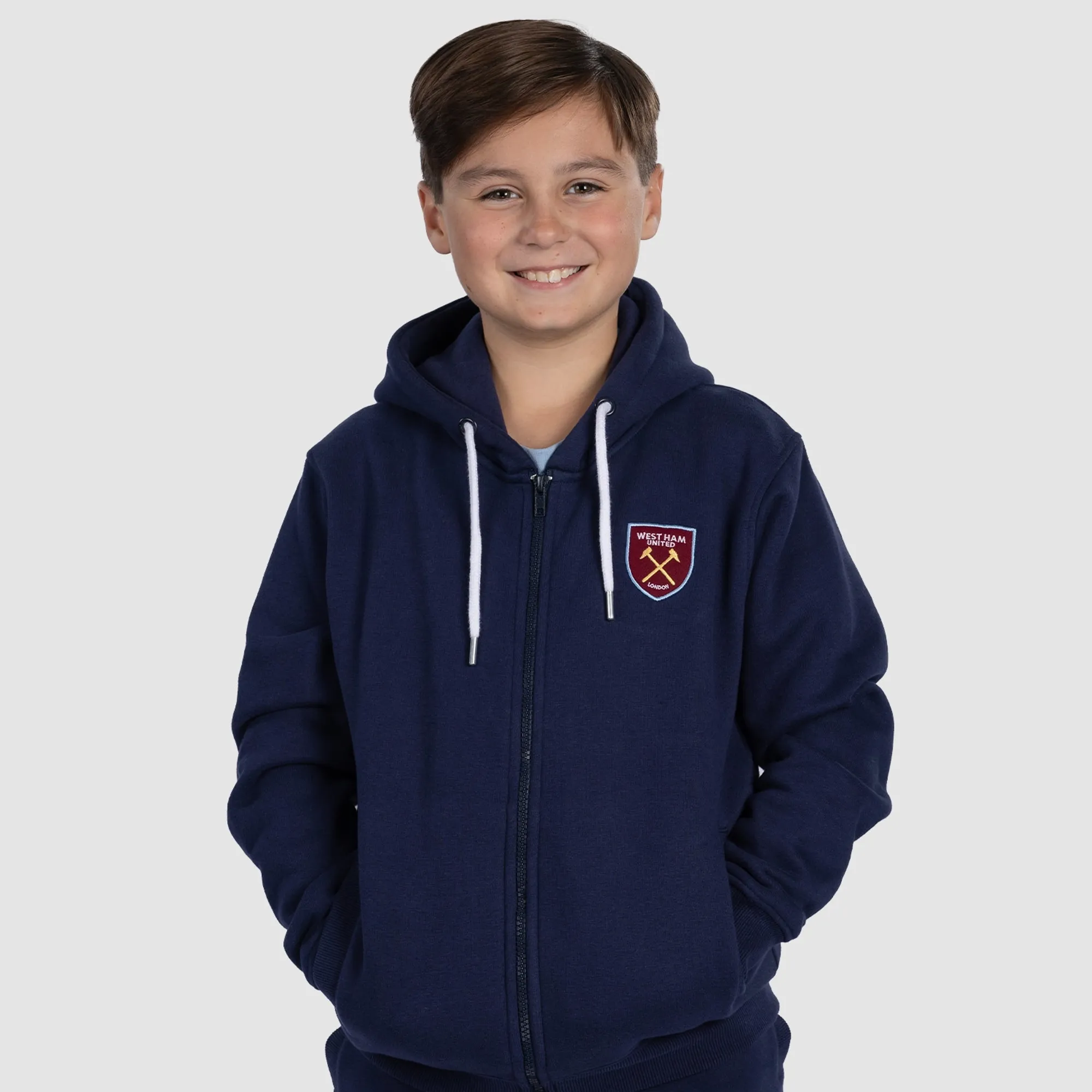 Club Classics - Junior Navy Full Zip Hoodie