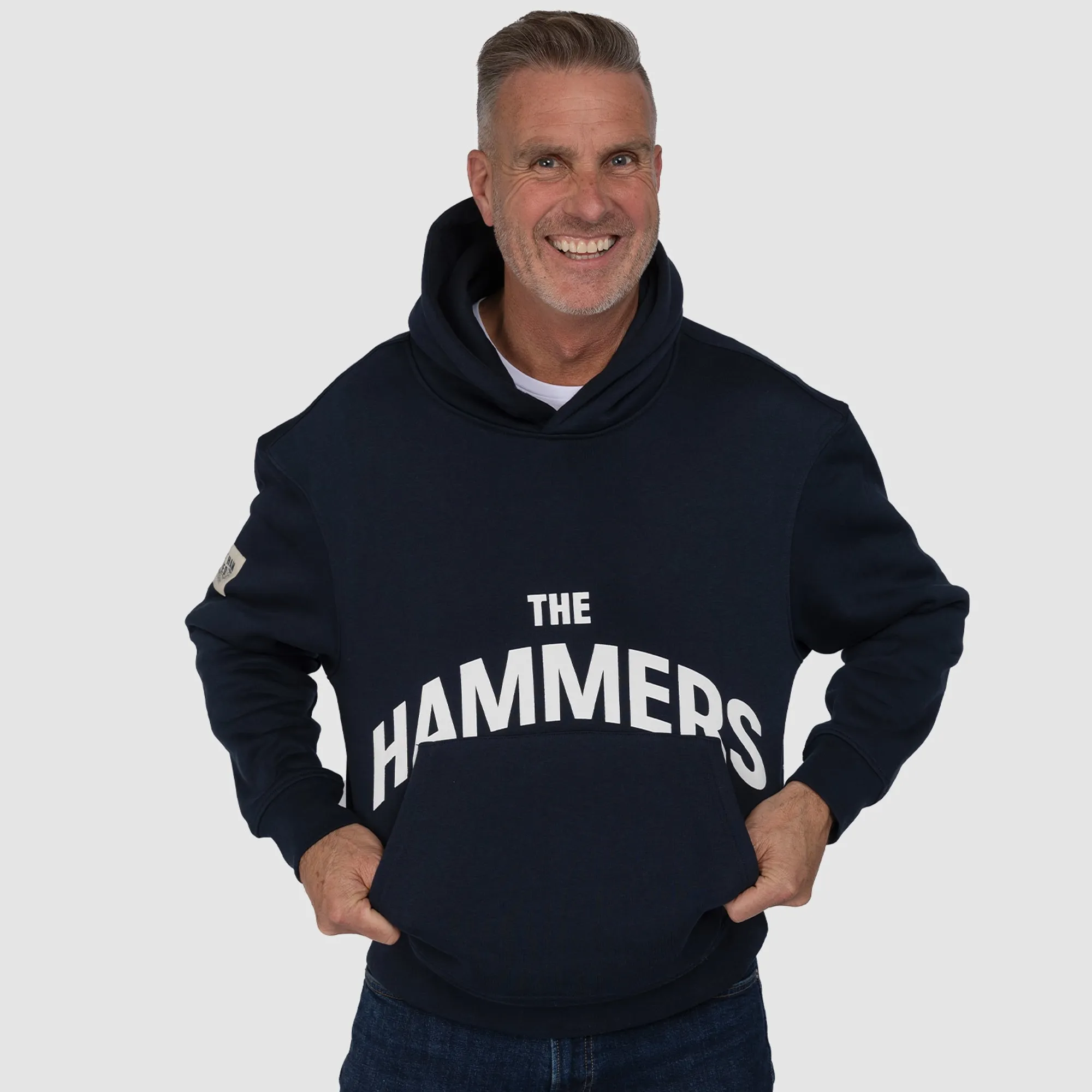 West Ham Adults Navy Hammers Hoodie
