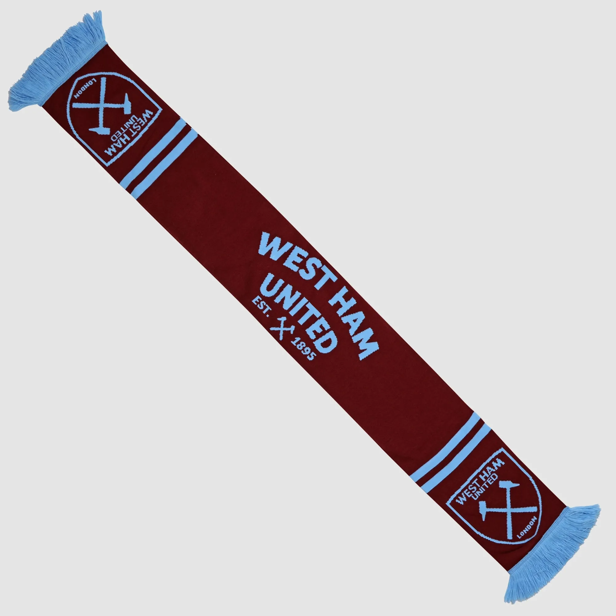 West Ham Sky Crest Scarf