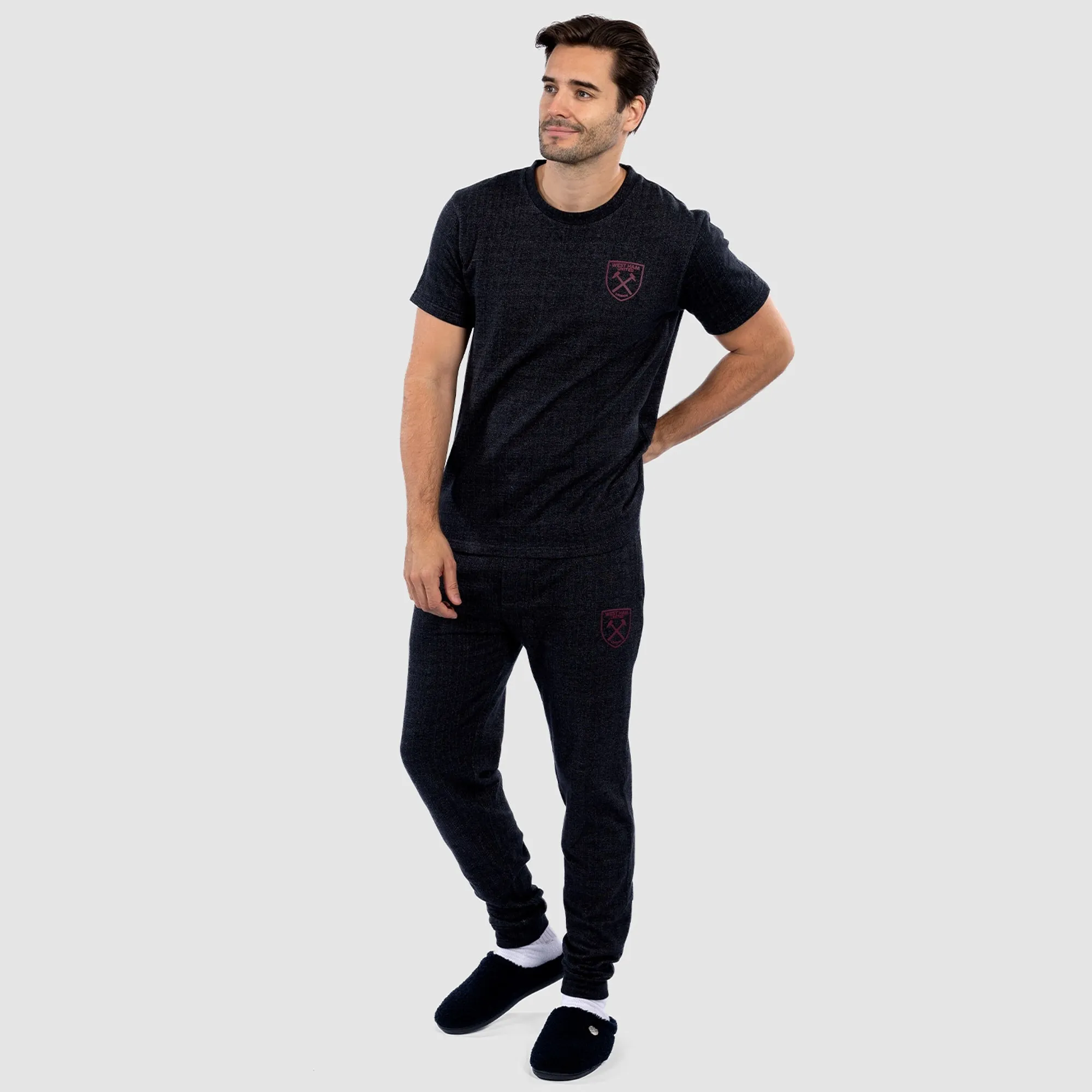 West Ham Mens Black Pyjama Set