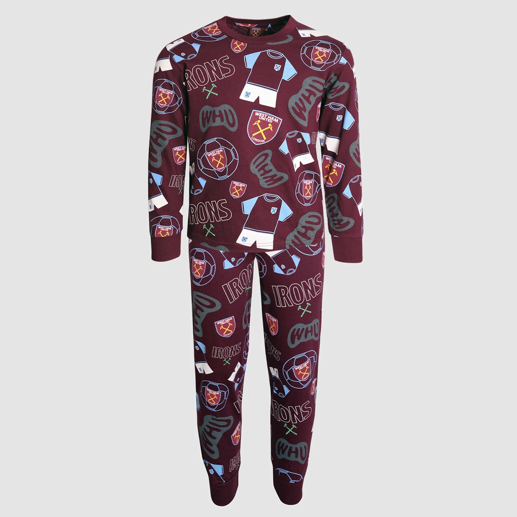 West Ham Junior Glow In The Dark Pyjamas