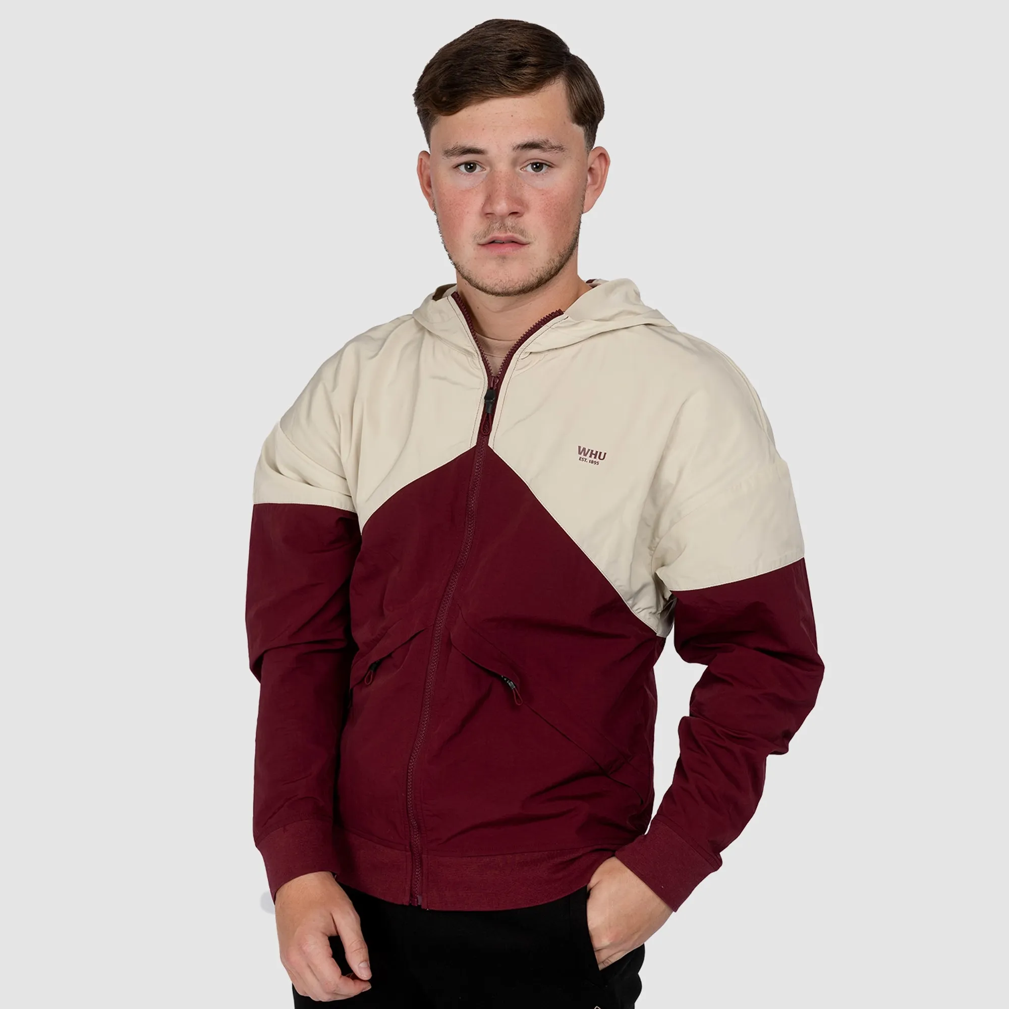 West Ham Adults Overcast/Claret Shower Jacket