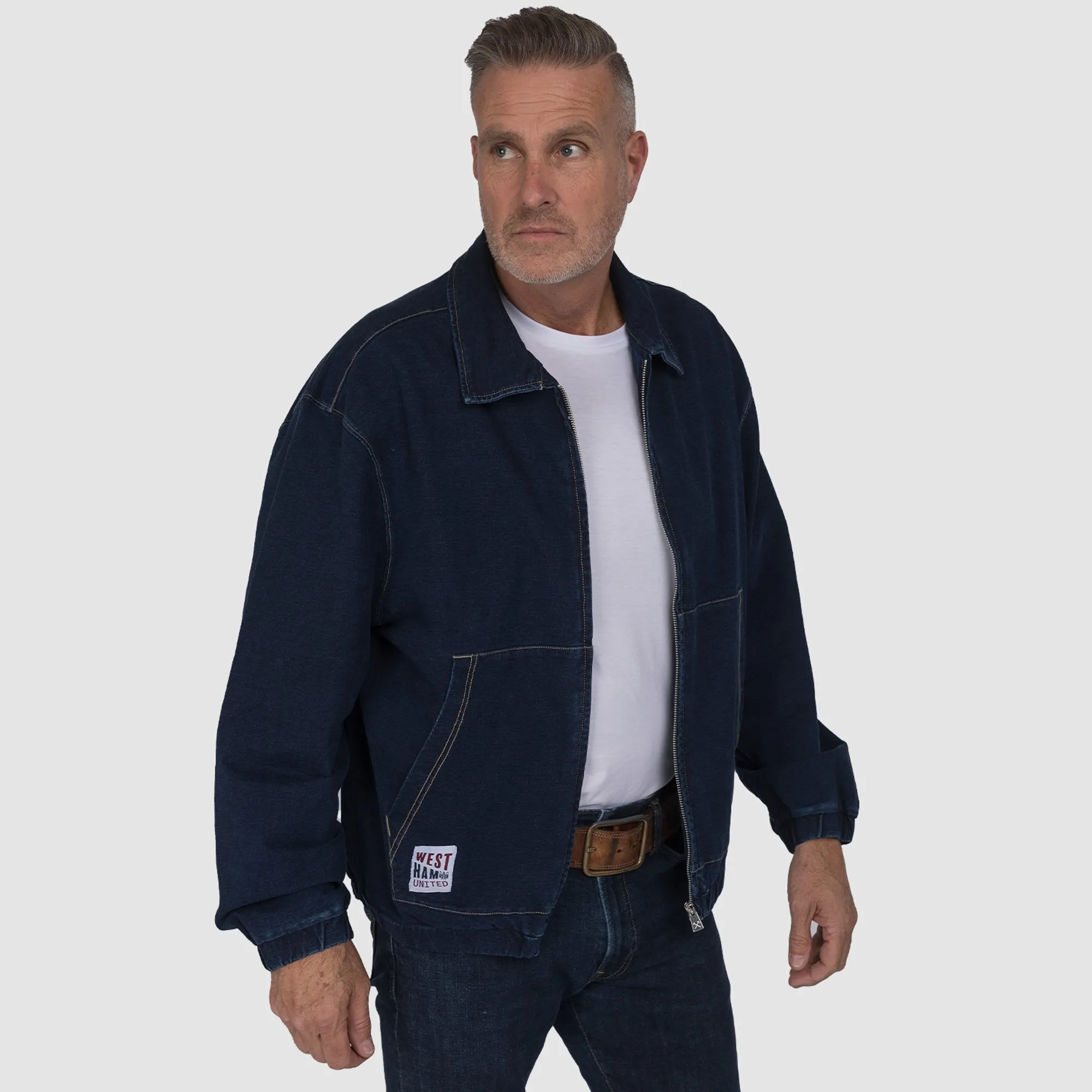 West Ham Adults Indigo Bomber Jacket