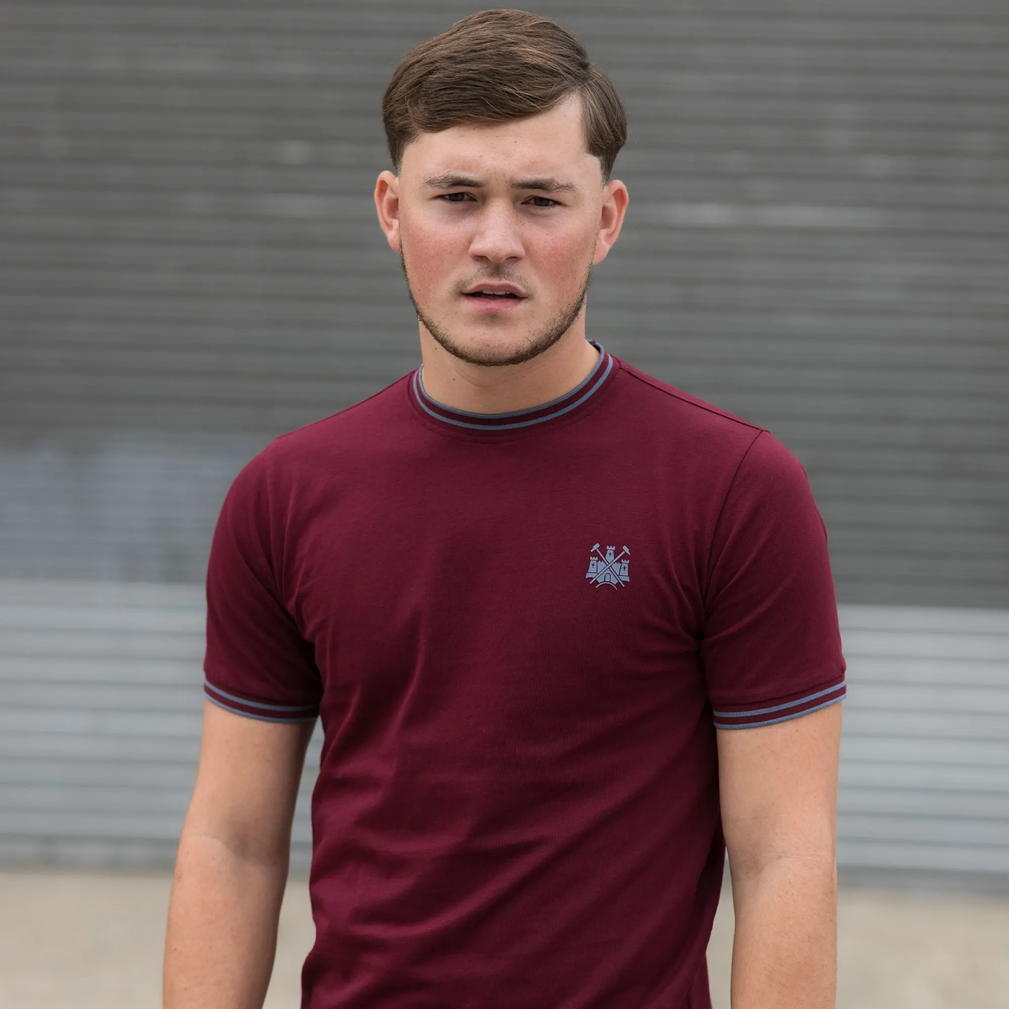 Adults West Ham Castle Collection T-Shirt - Claret