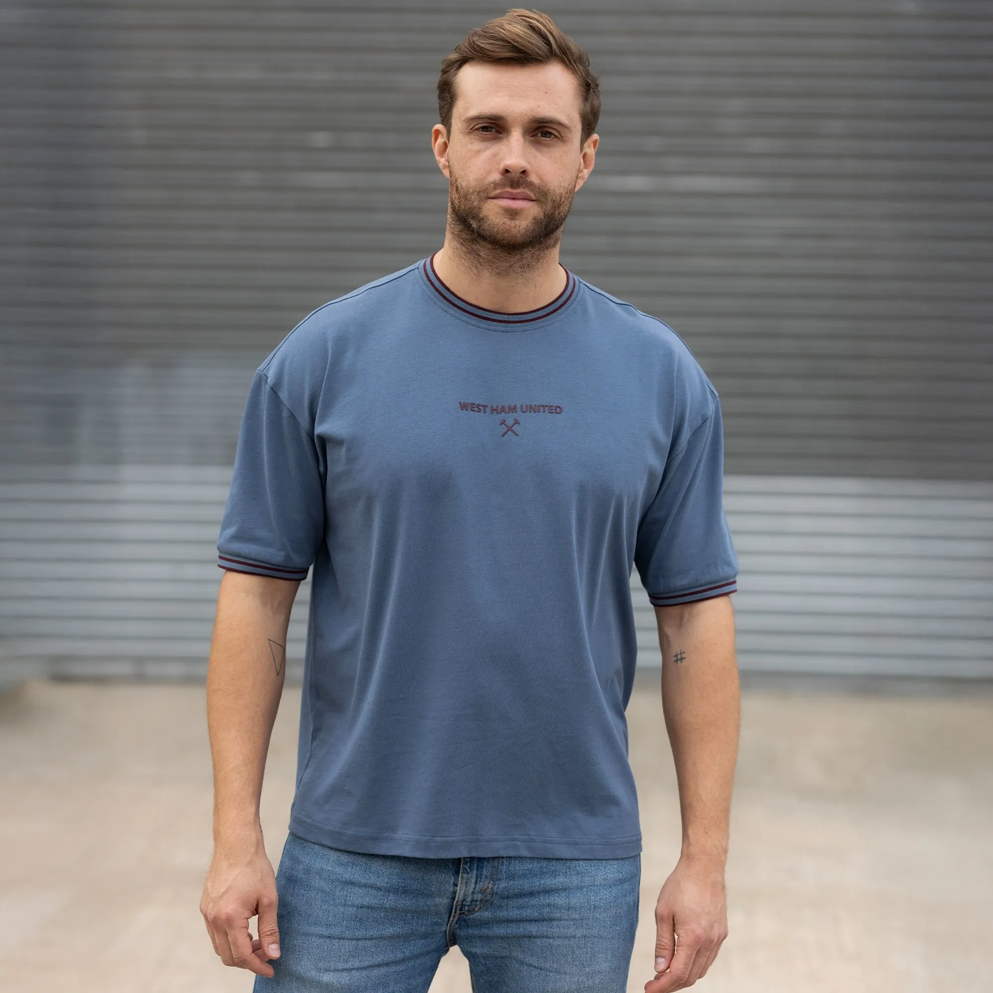 Adults West Ham Hammers T-Shirt - Blue