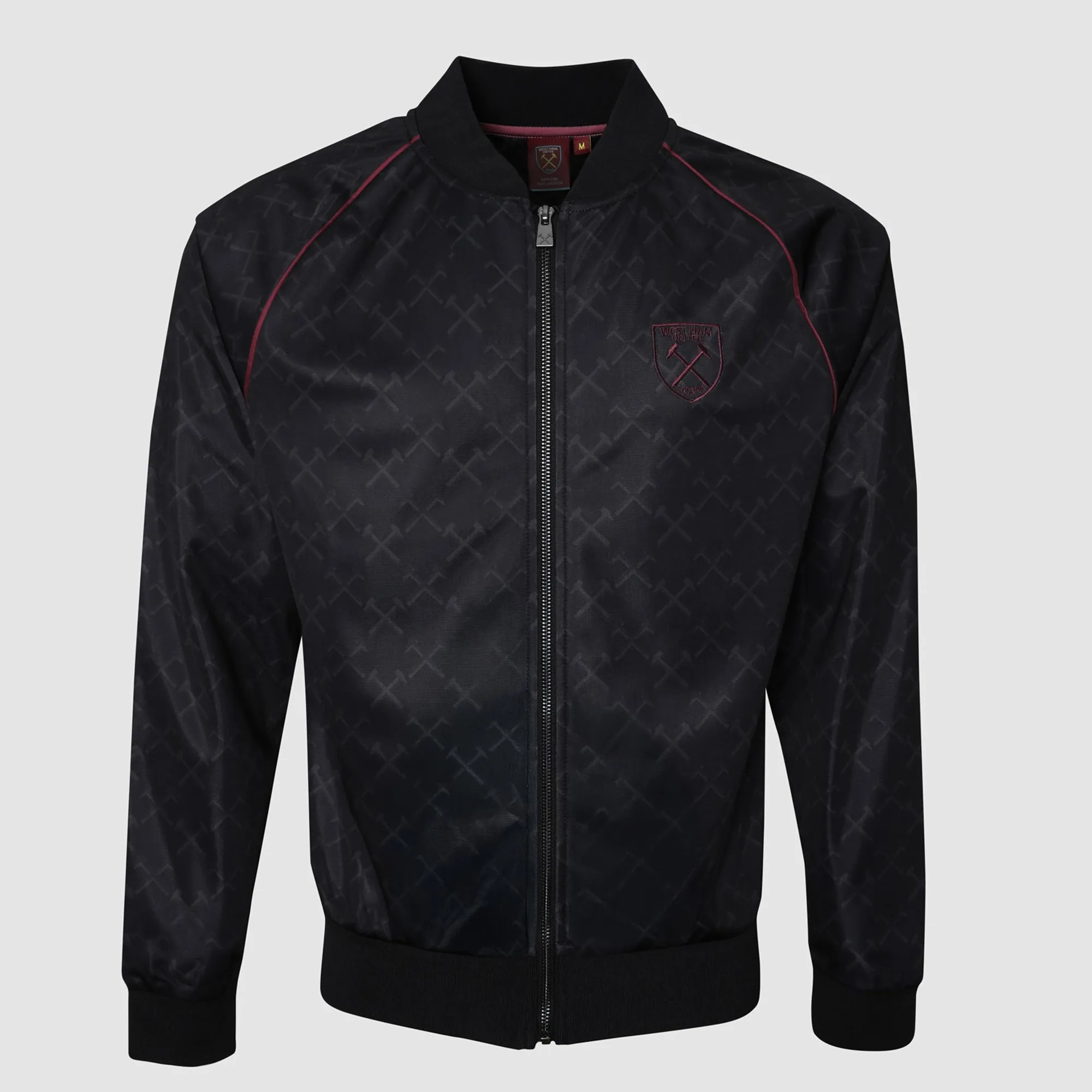 Adults Black All Over Hammers Track Jacket