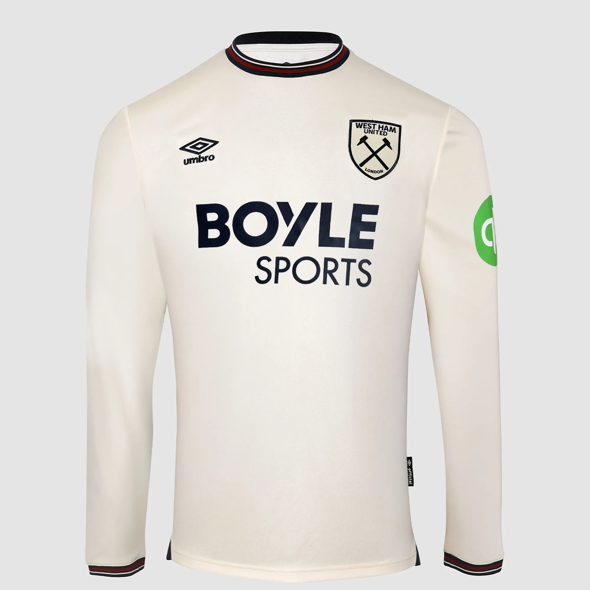 West Ham 25/26 Adults Long Sleeve Away Shirt