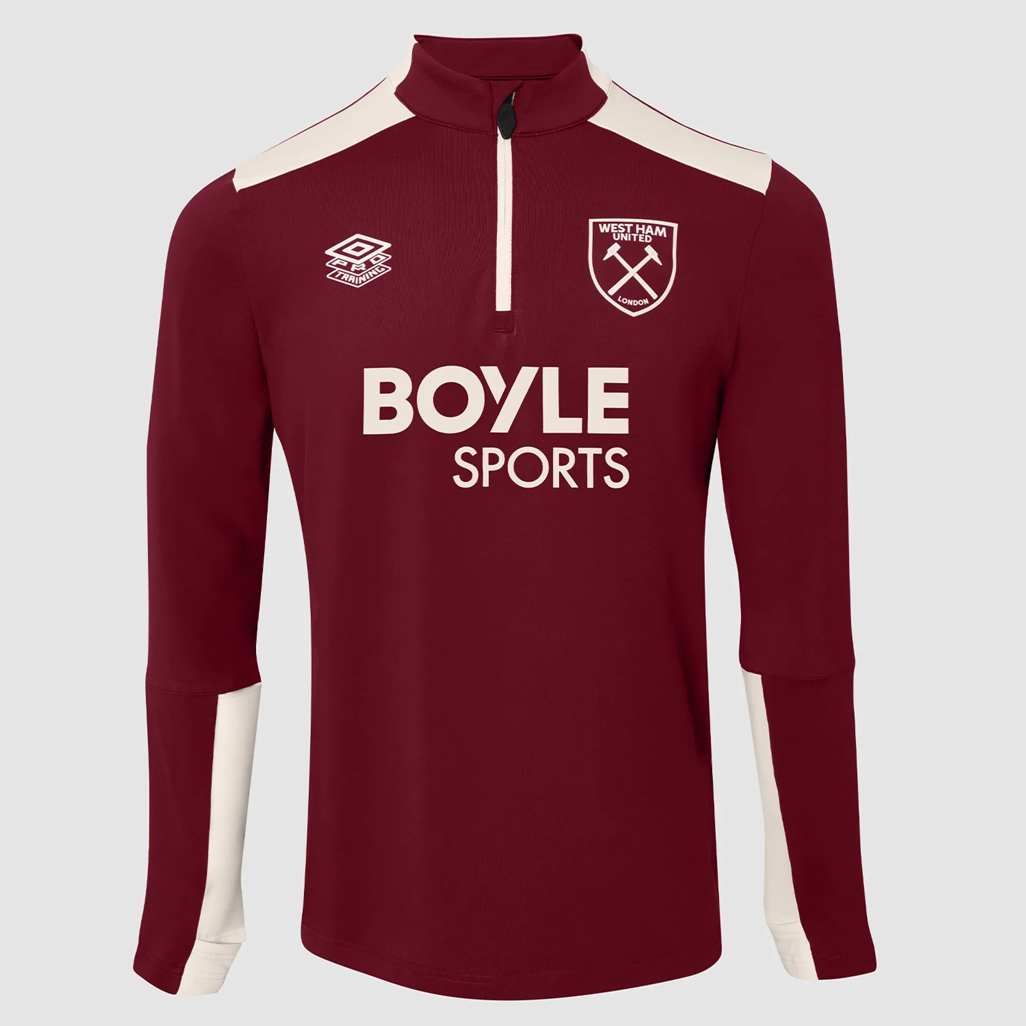 West Ham 25/26 Adults Claret Midlayer Top