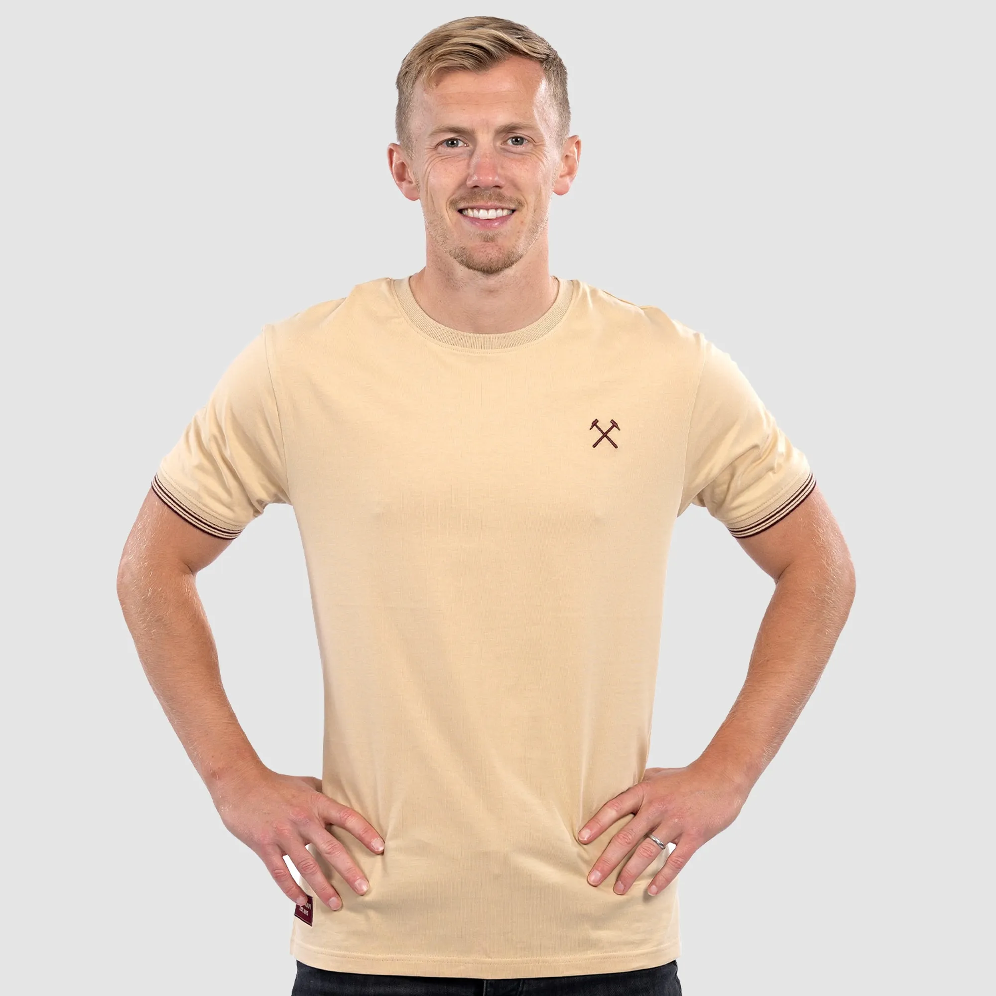 West Ham Adults Stone Embroidered Hammers T-Shirt